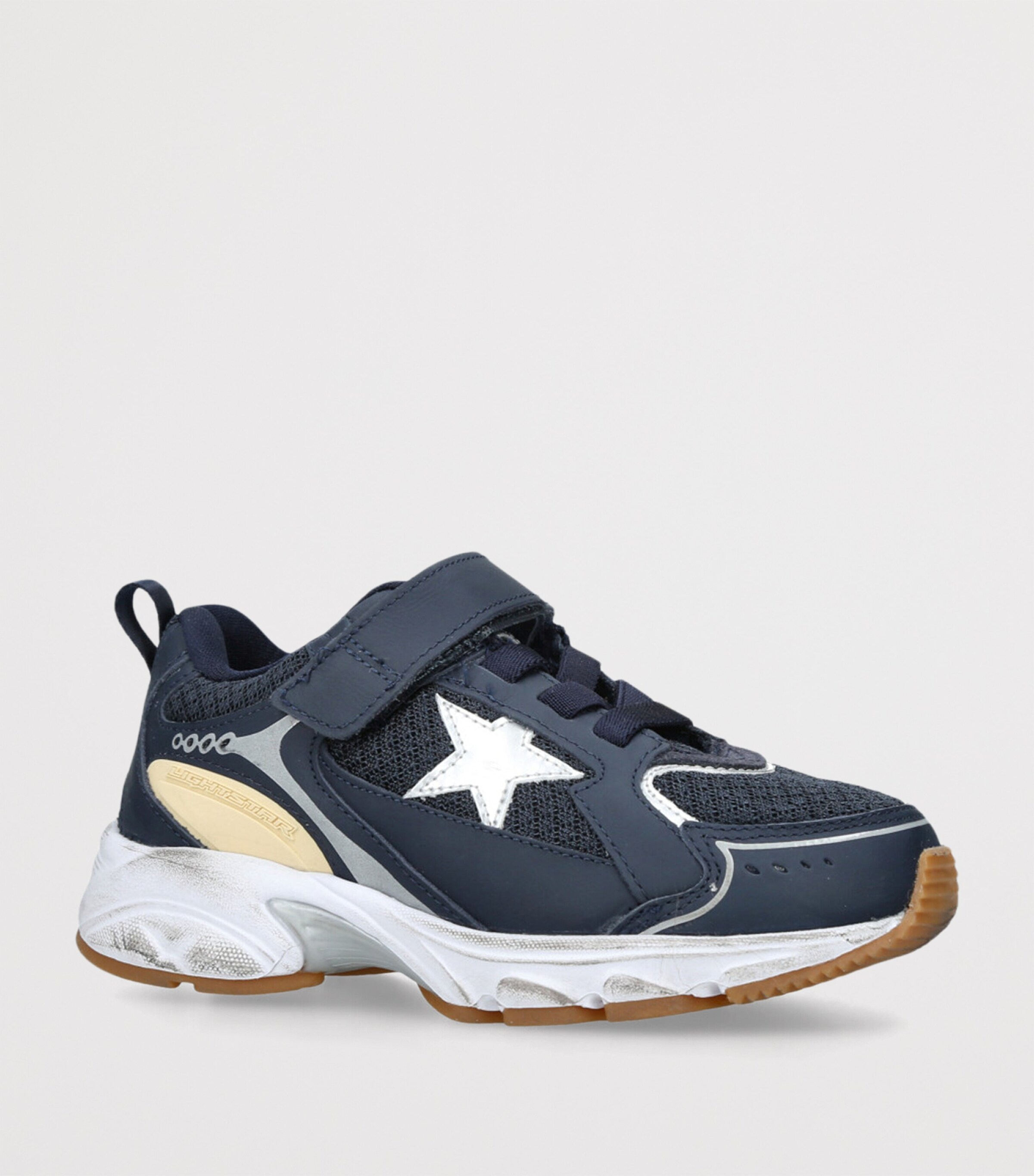 Golden Goose Leather Lightstar Sneakers Navy Image 3