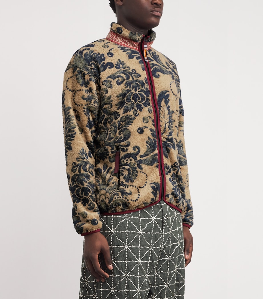 Fleece Damask Jacket BIEGE Image 3