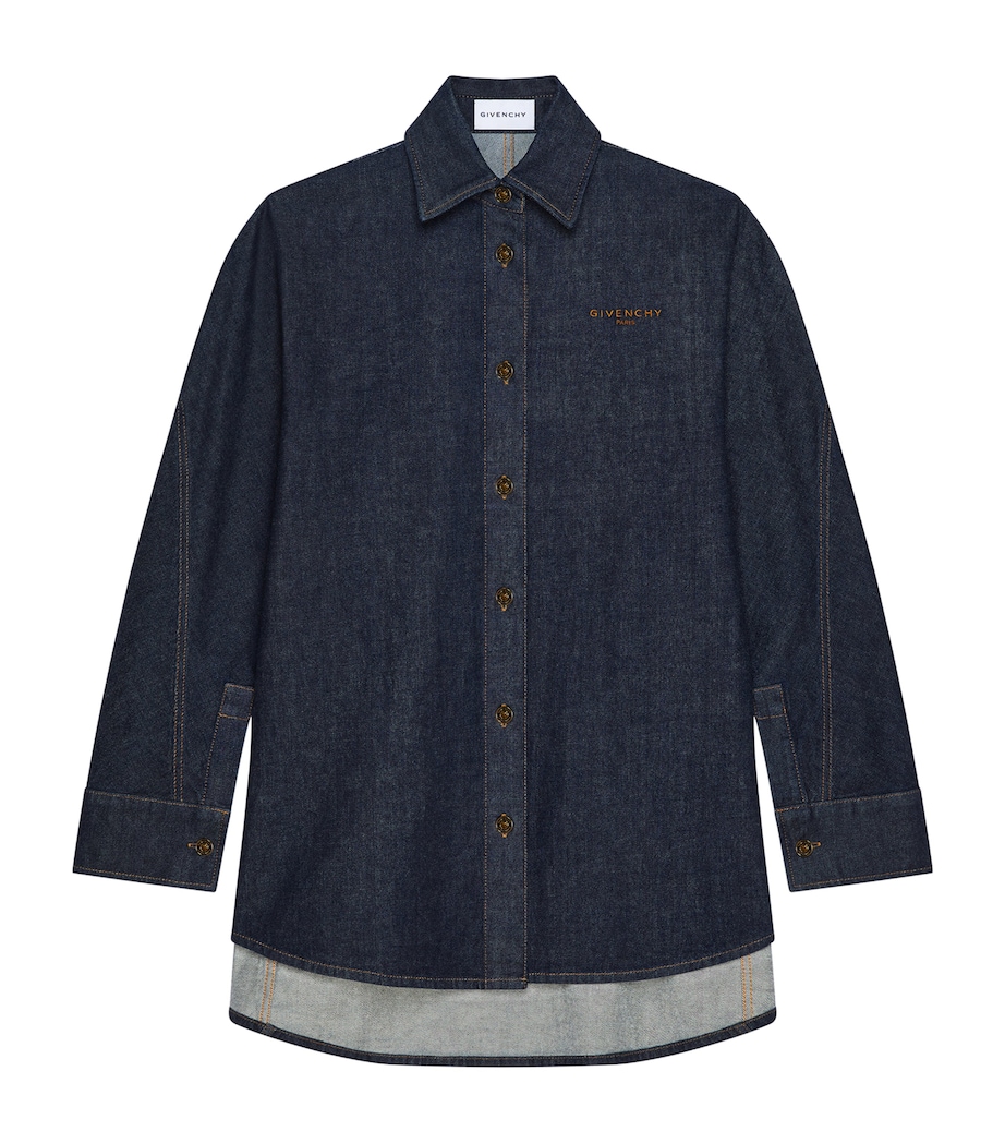 Denim Cocoon Overshirt DARK BLUE Image 1