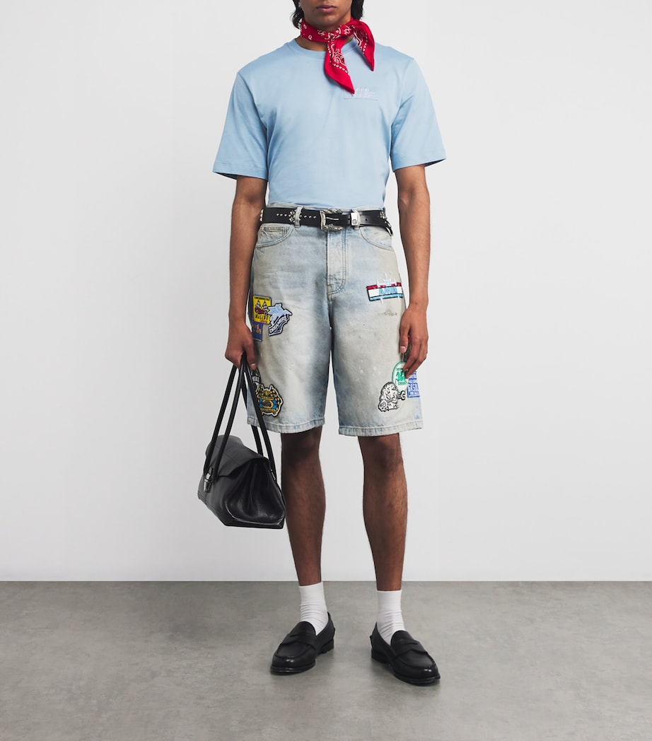 Cotton Spirit Logo T-Shirt ASHLEY BLUE Image 2