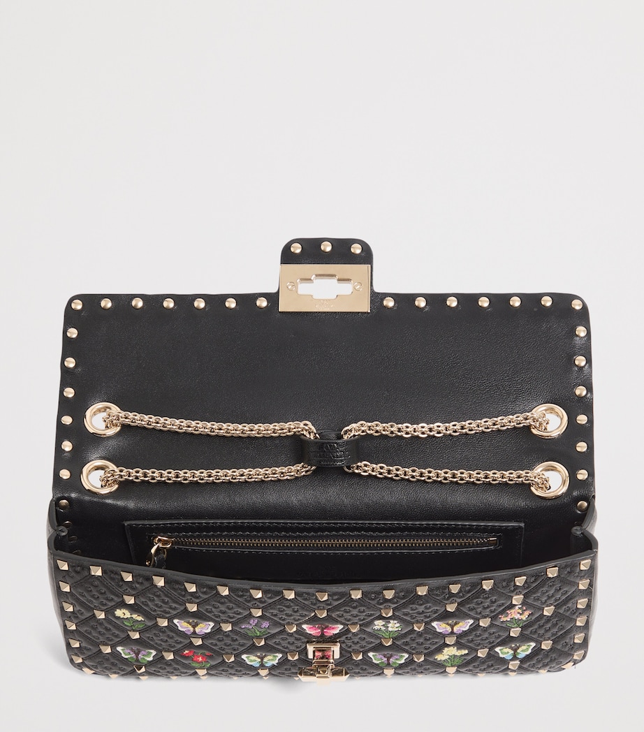 Valentino Garavani Medium Embroidered Rockstud Spike Shoulder Bag Image 5