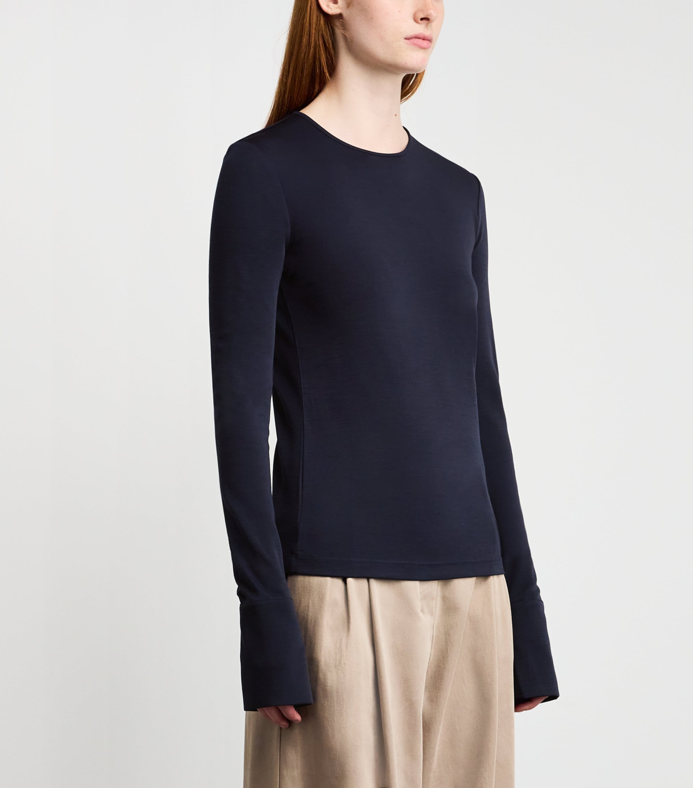 Wool Long-Sleeve T-Shirt ULTRAMARINE Image 3