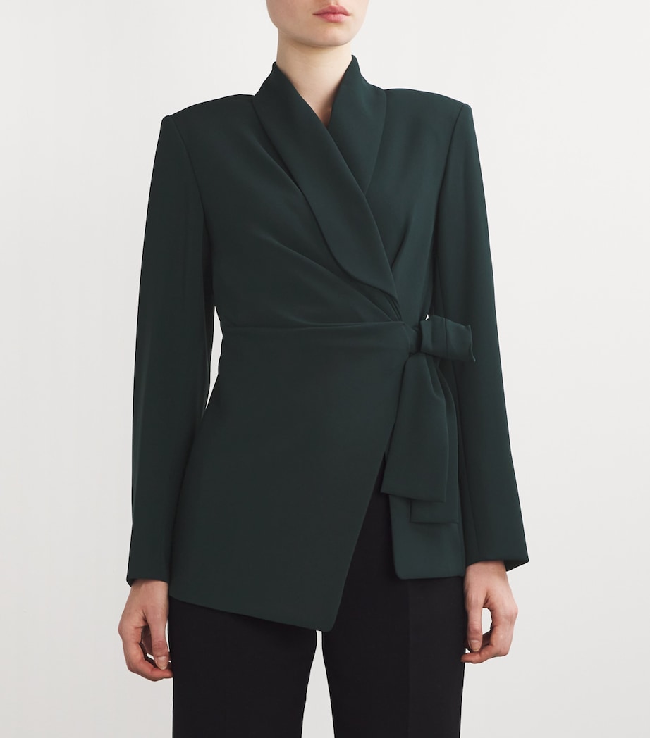 Asymmetric Blazer DARK GREEN Image 3