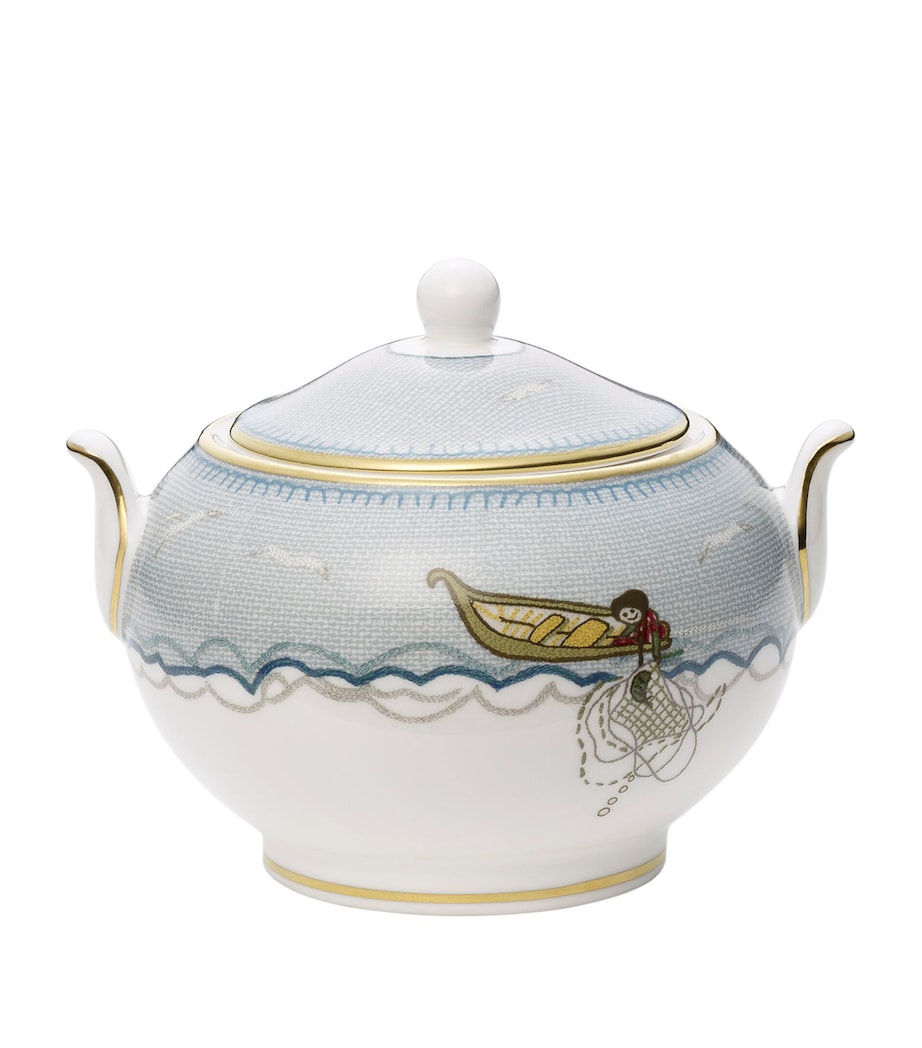 x Kit Kemp Sailor’s Farewell Sugar Bowl BLUE Image 1