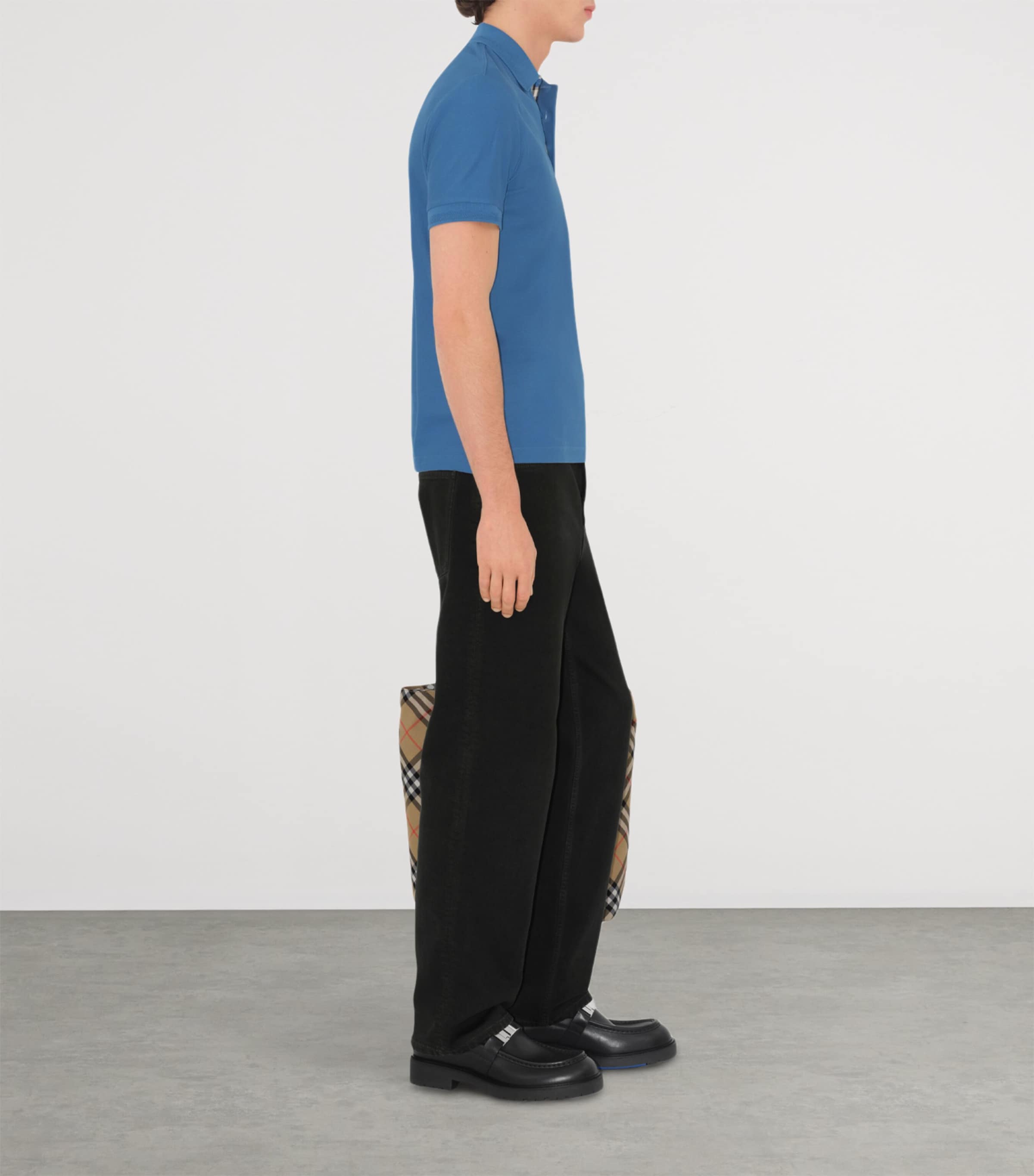 Piqué Cotton Polo Shirt POOL Image 3