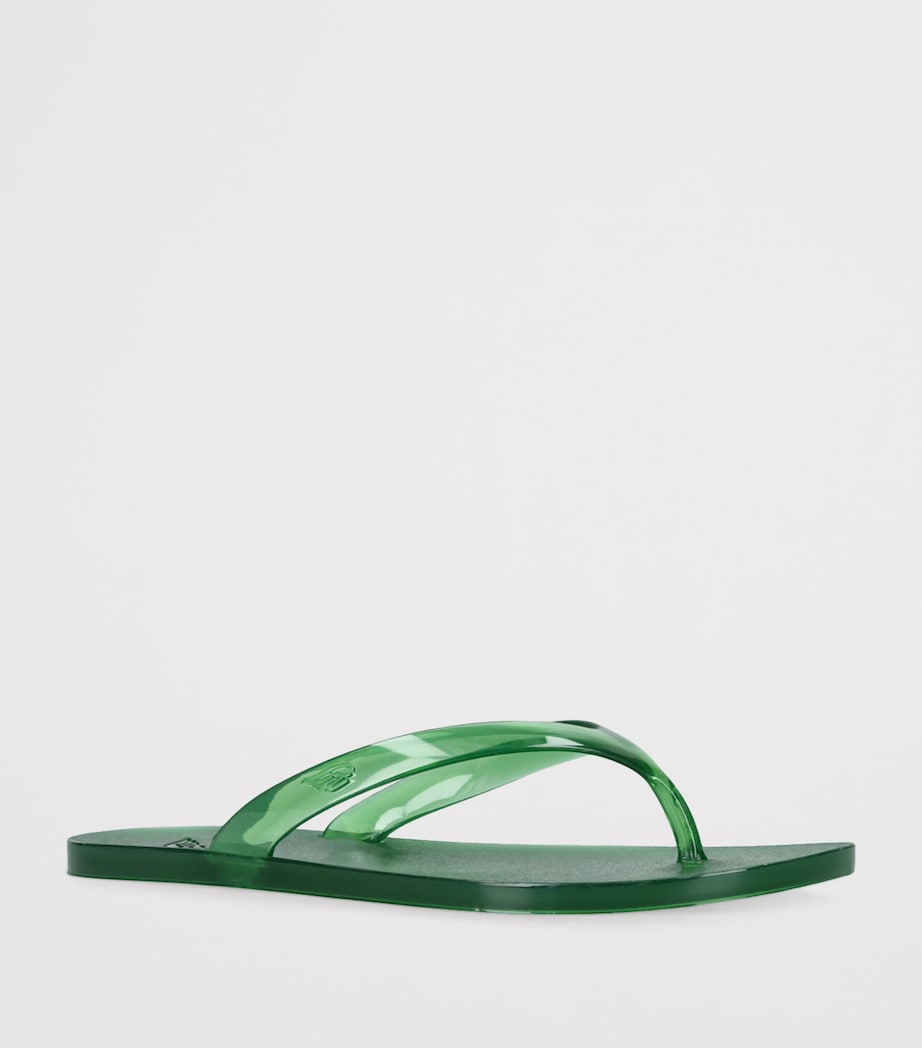 Jelly Saionara Flip Flops GREEN Image 3