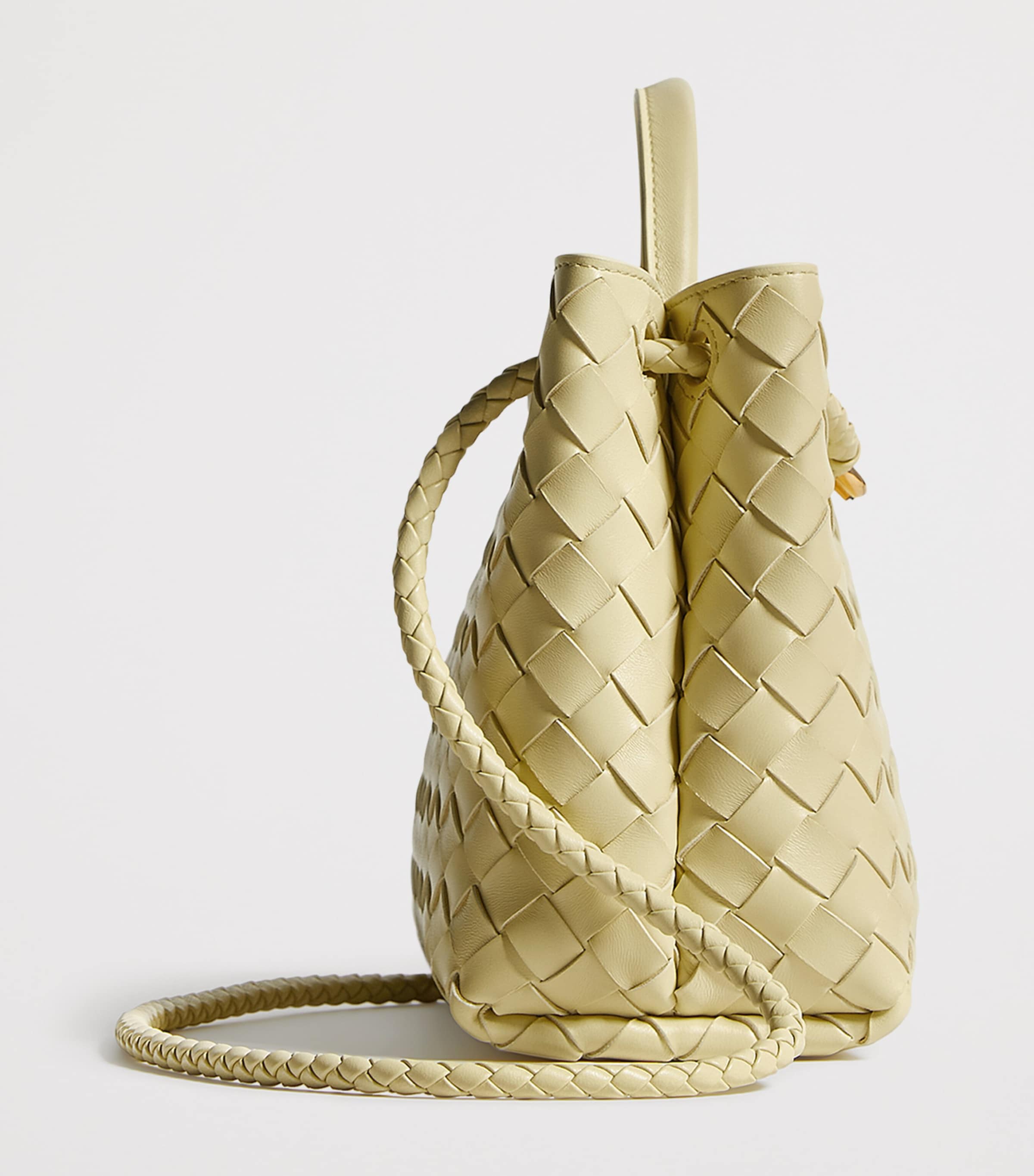 Bottega Veneta Small Leather Andiamo Top-Handle Bag Image 4
