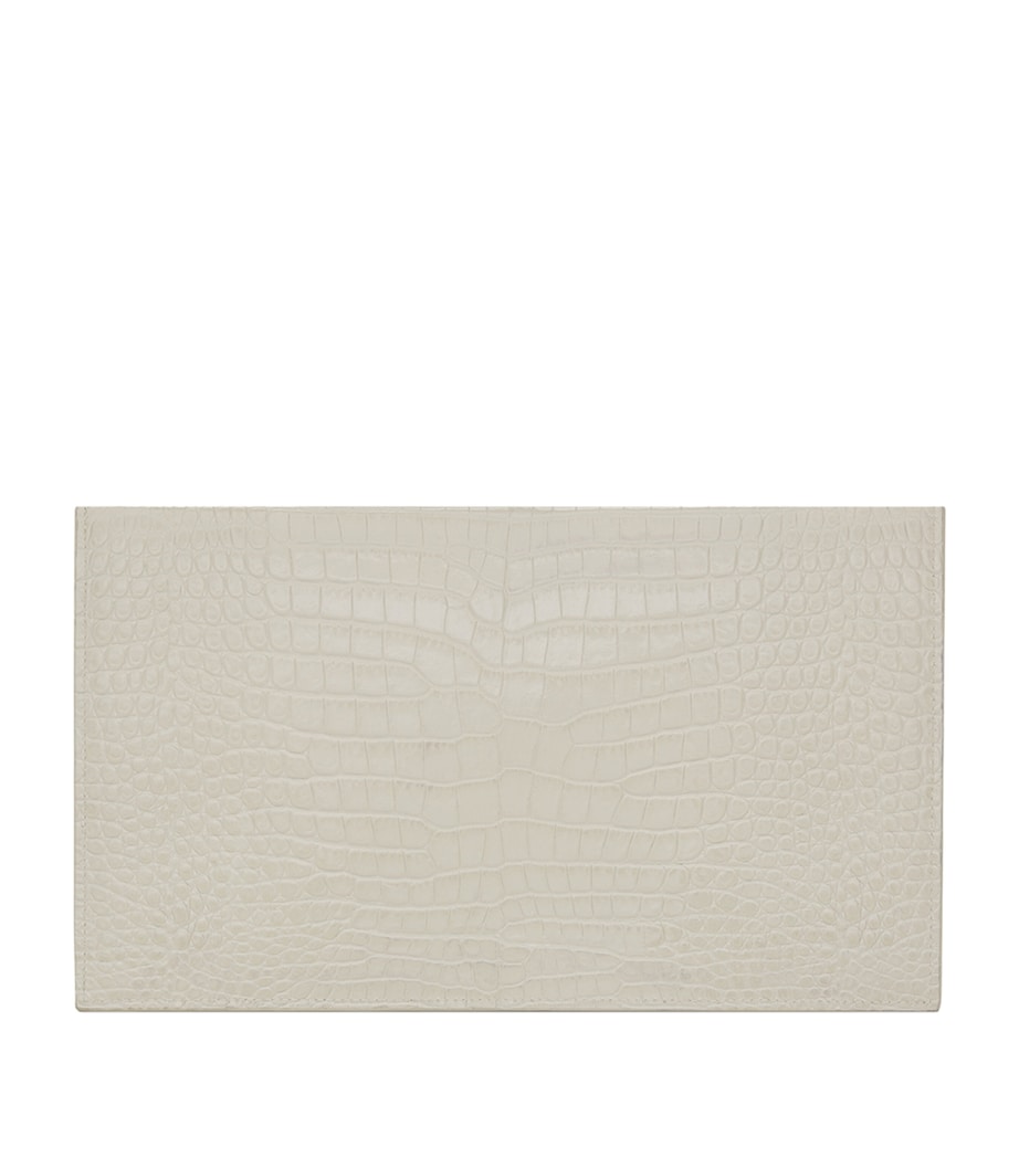 Croc-Embossed Uptown Envelope Pouch 9207 Image 2