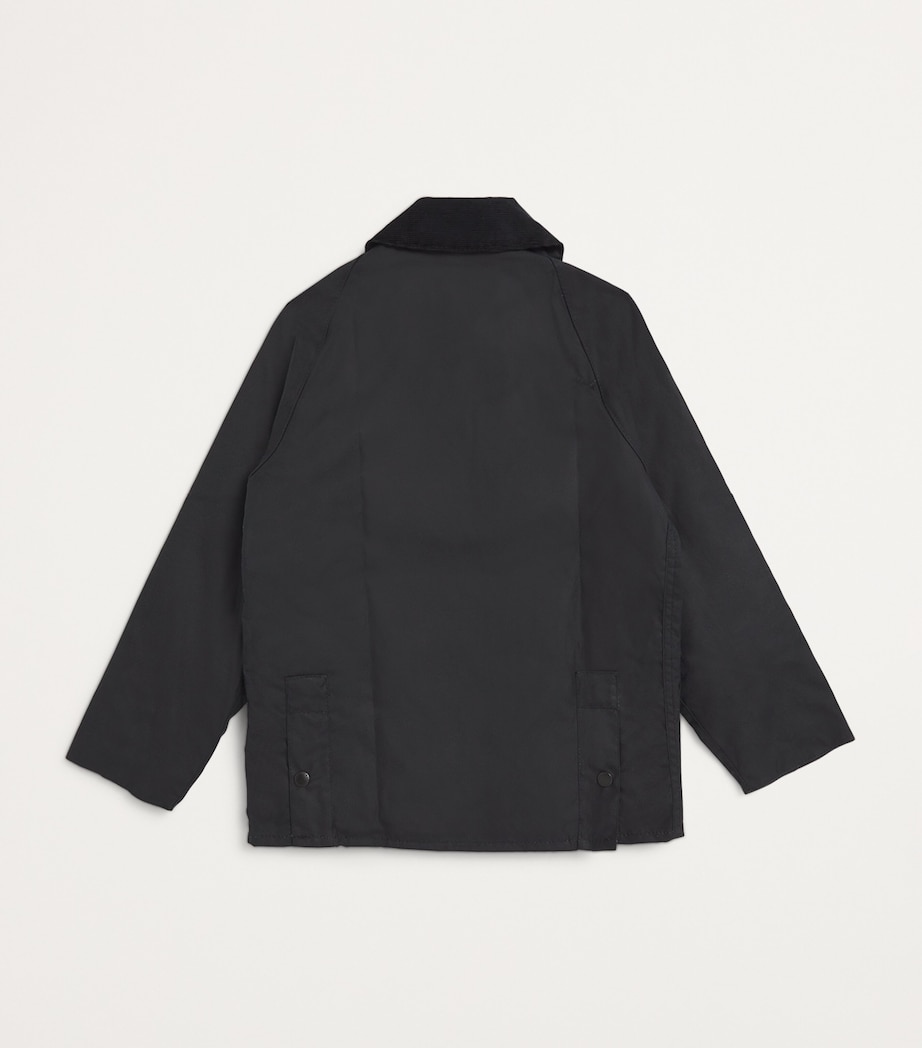 Waxed Bedale Jacket (6-15 Years) NY95 NAVY Image 2