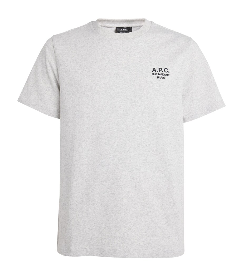 Cotton Logo T-Shirt GREY/BLACK Image 1