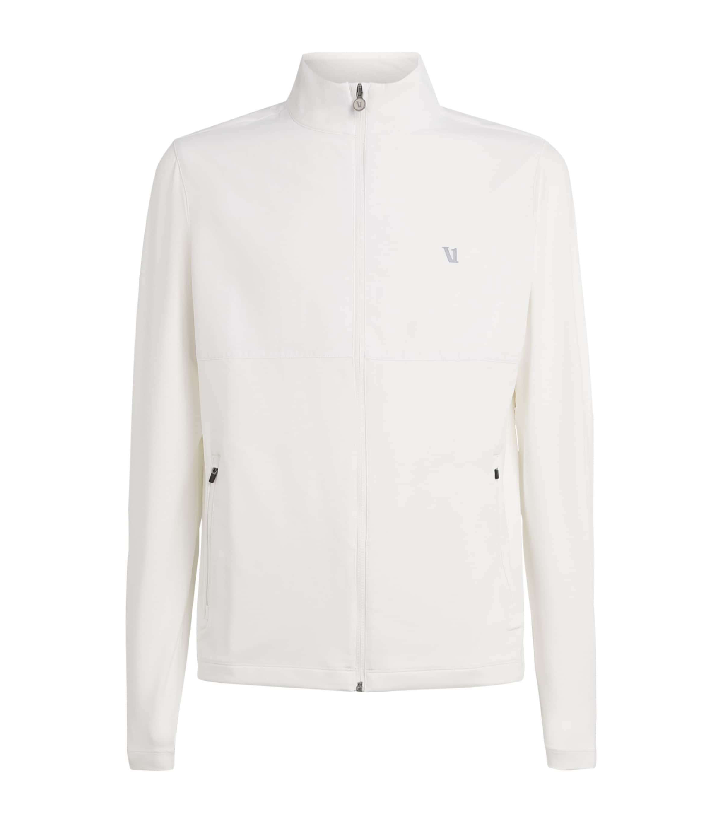 VUORI Mens Sunday Element Track Jacket Wht White Image 1