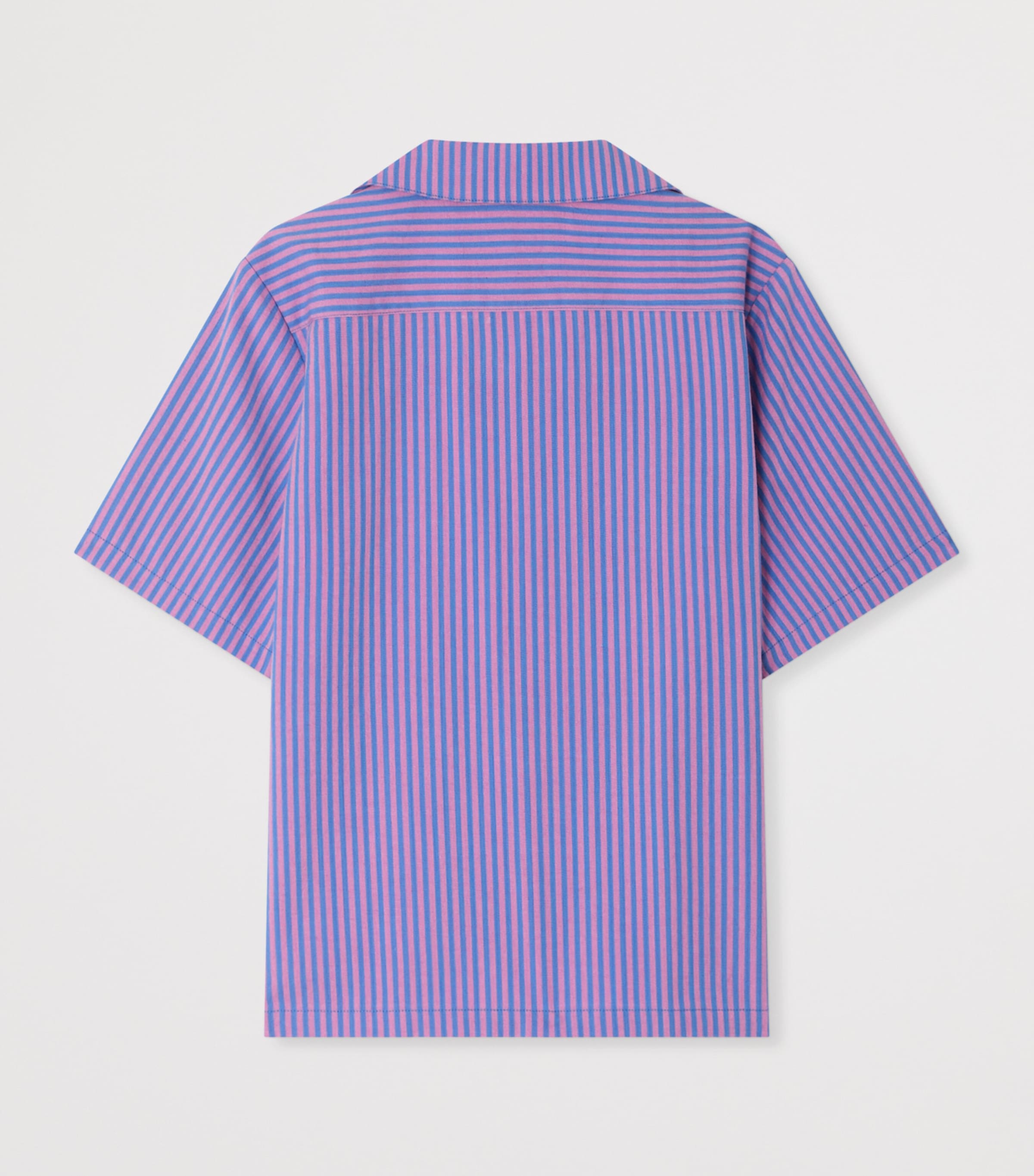 Organic Cotton Fabri Shirt (4-8 Years) RAYURES VIOLET Image 2