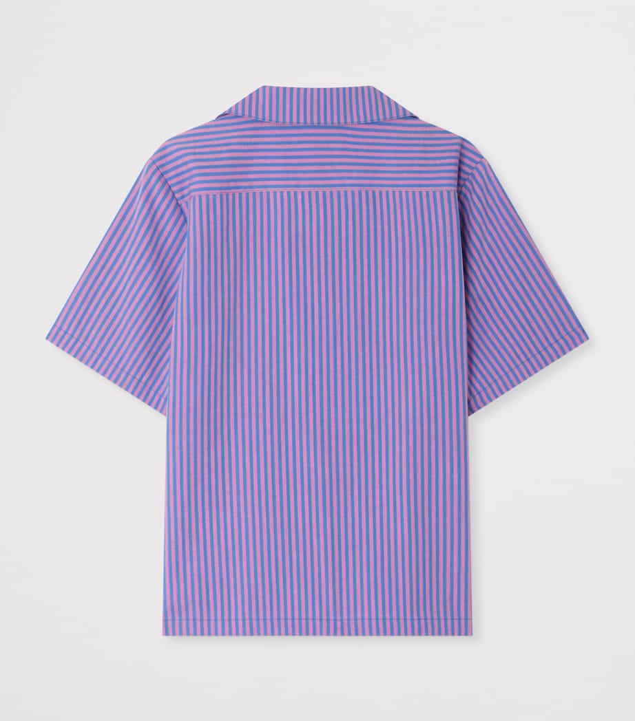 Organic Cotton Fabri Shirt (4-8 Years) RAYURES VIOLET Image 2