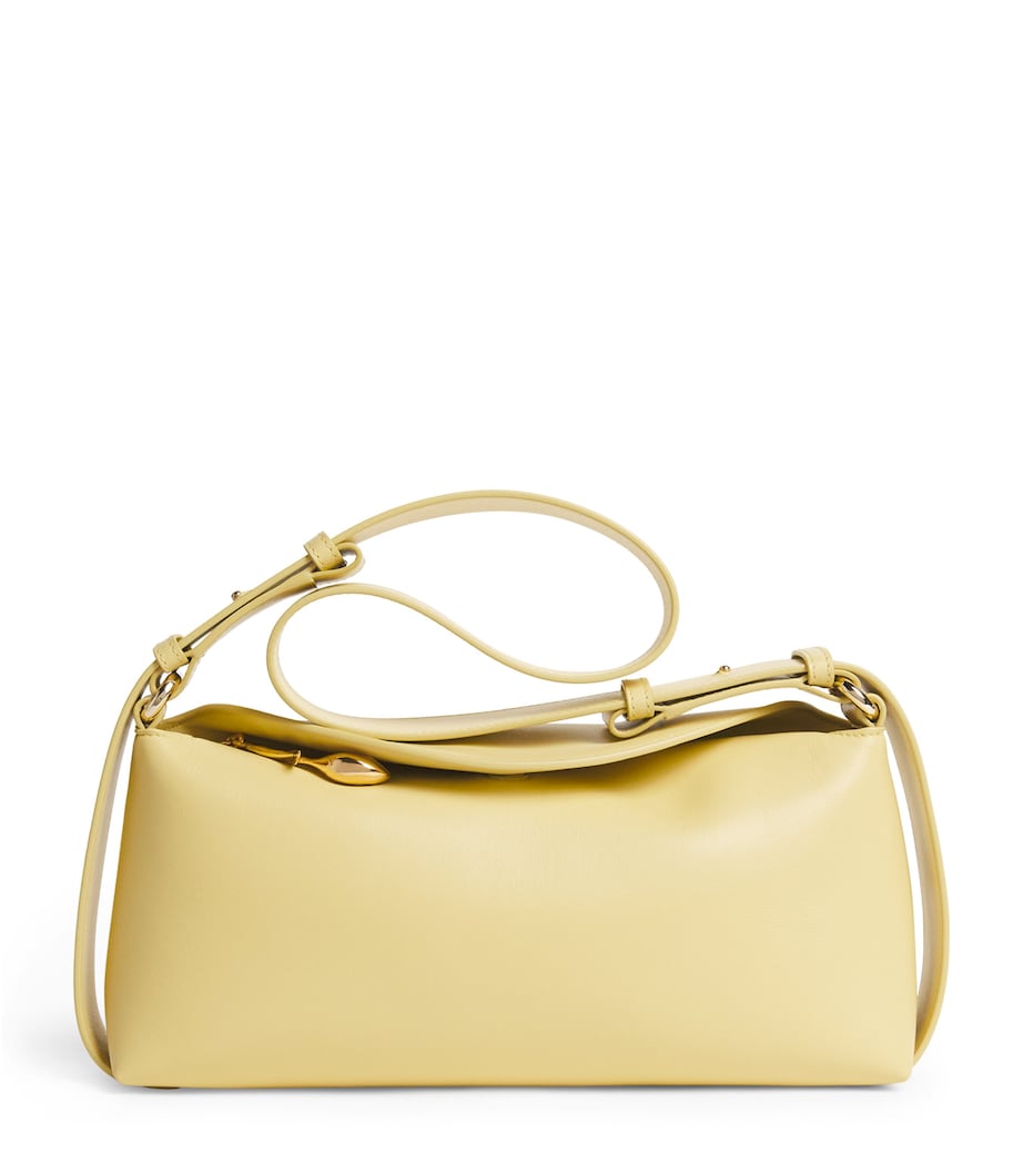 Erdem Leather Bloom Shoulder Bag Citron Image 1