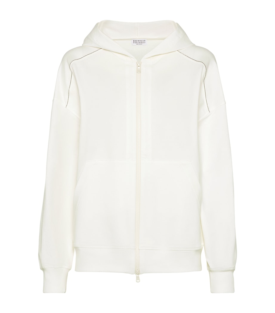 Stretch-Cotton Zip-Up Hoodie C600 Image 1