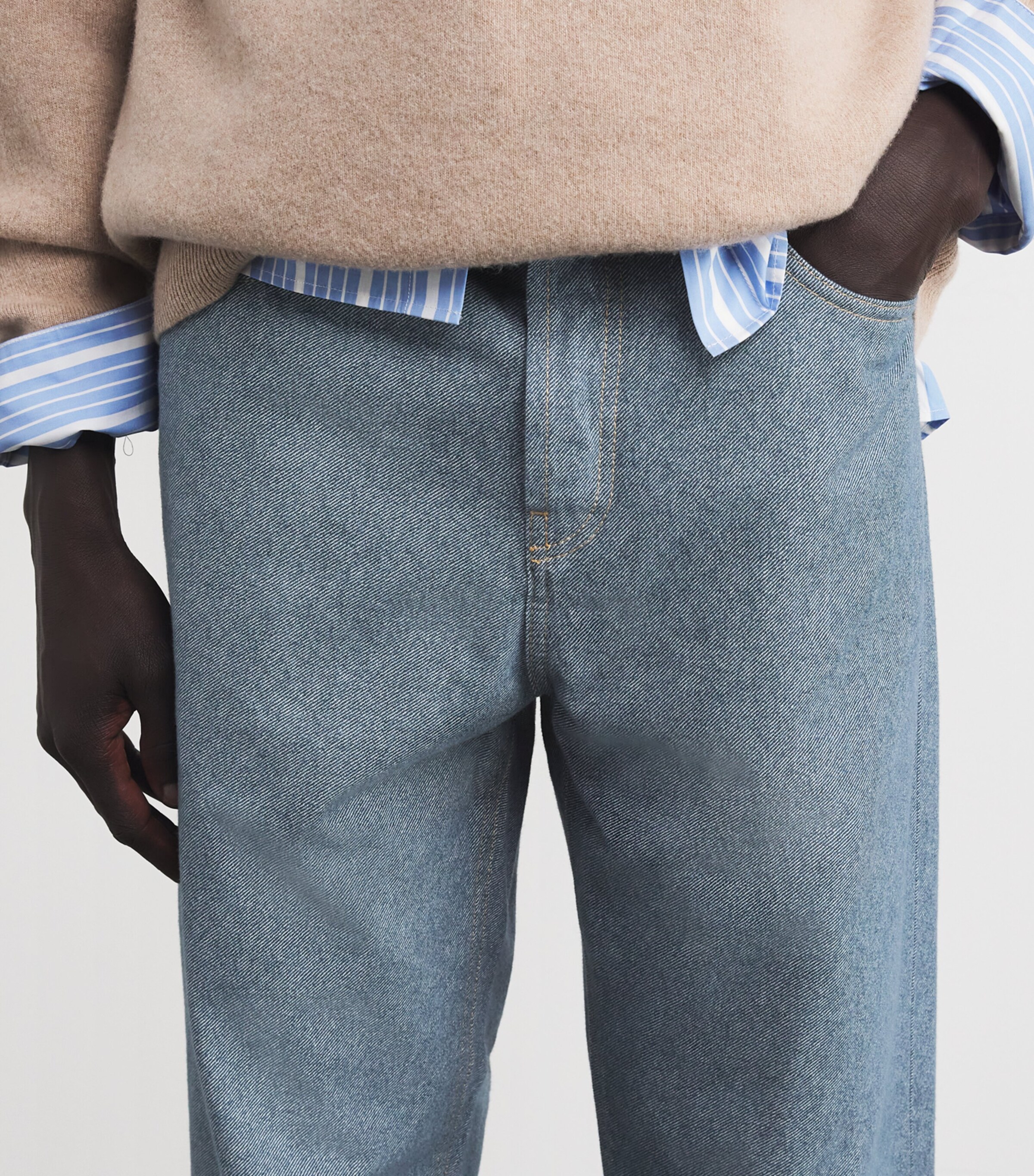 Jacquemus Mens Straight Jeans Blue Image 6