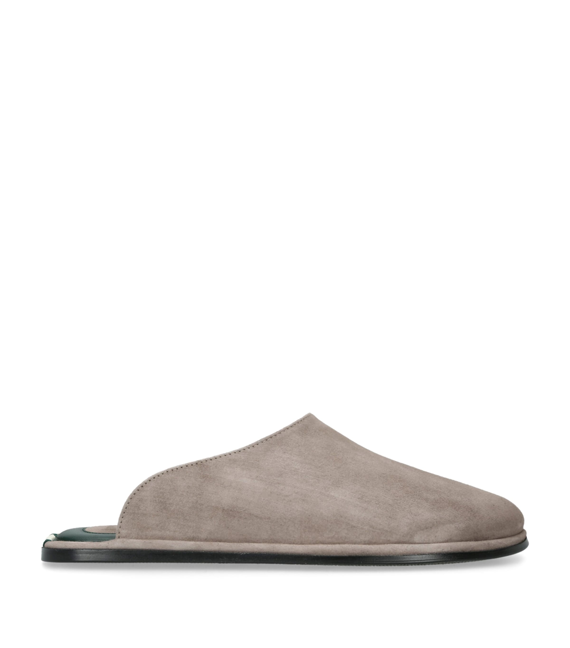 Brotini Suede Mules In Brown