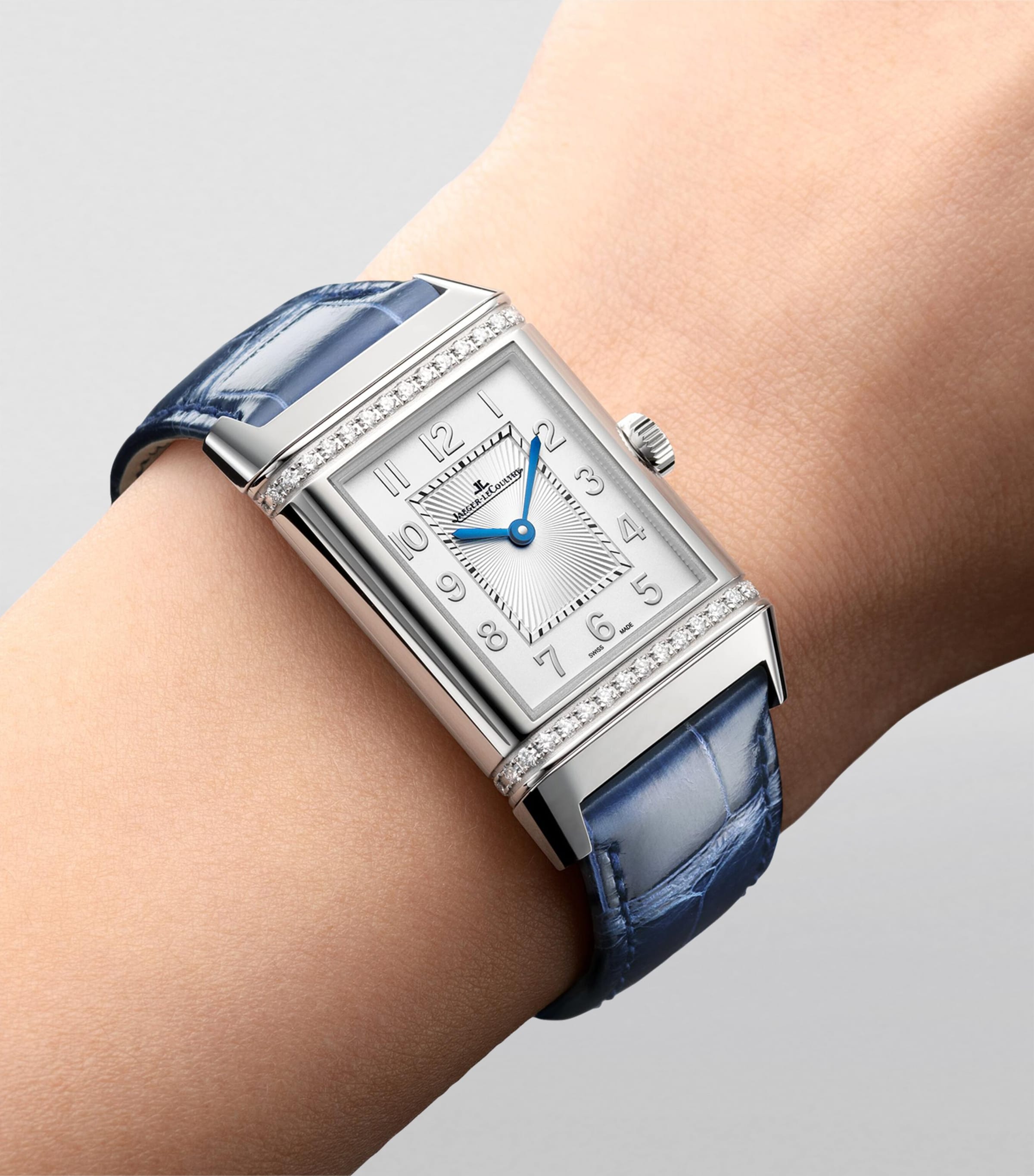 Stainless Steel and Diamond Reverso Classic Duetto Watch 24.4mm STAINLESS STEEL Image 3