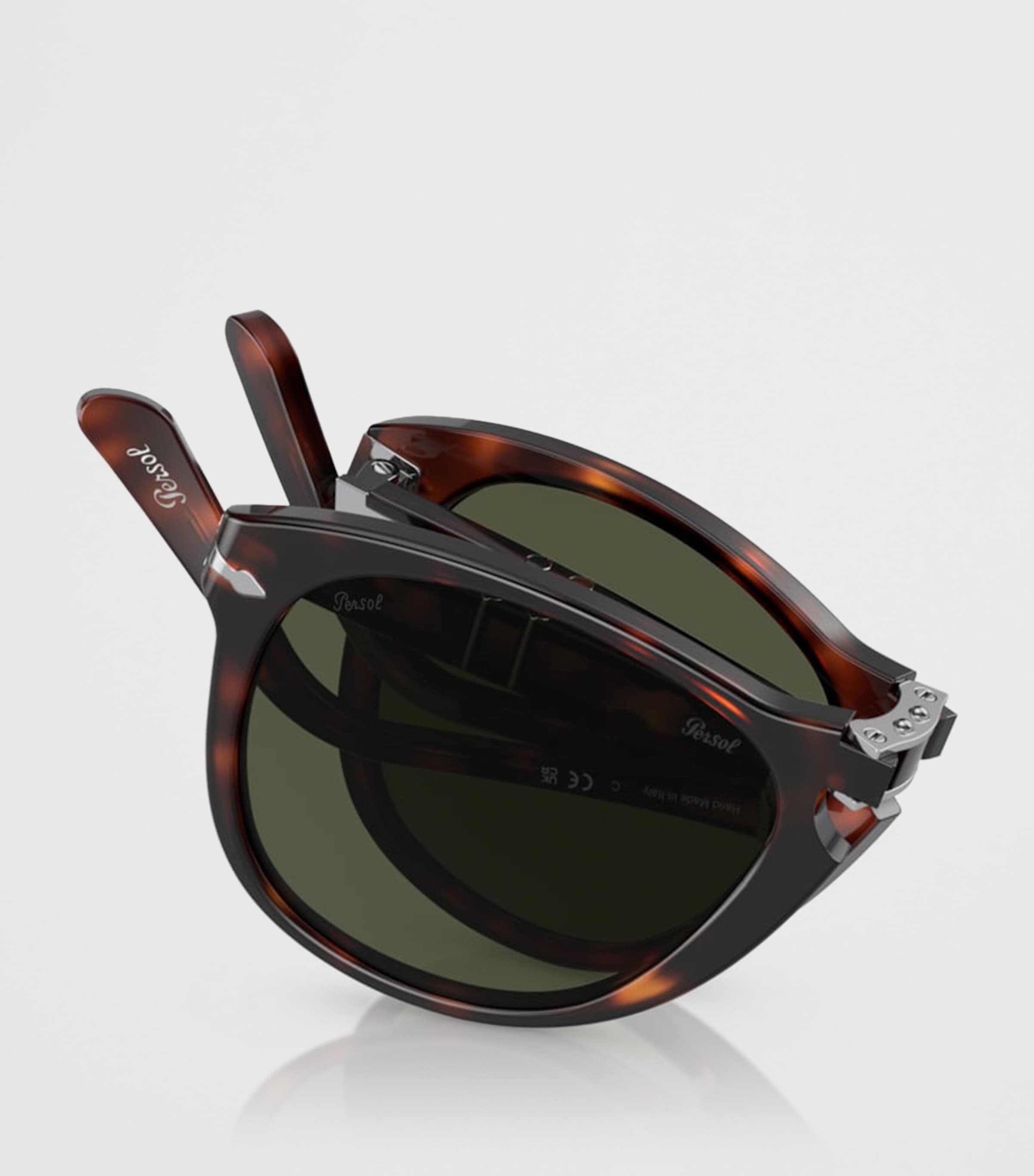 Persol Foldable Pilot Sunglasses Brown Image 5