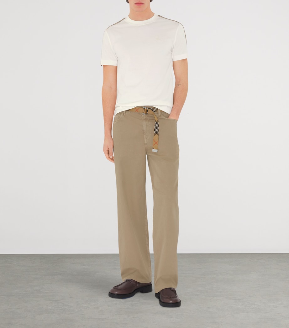 Check-Trim T-Shirt CHALK Image 2