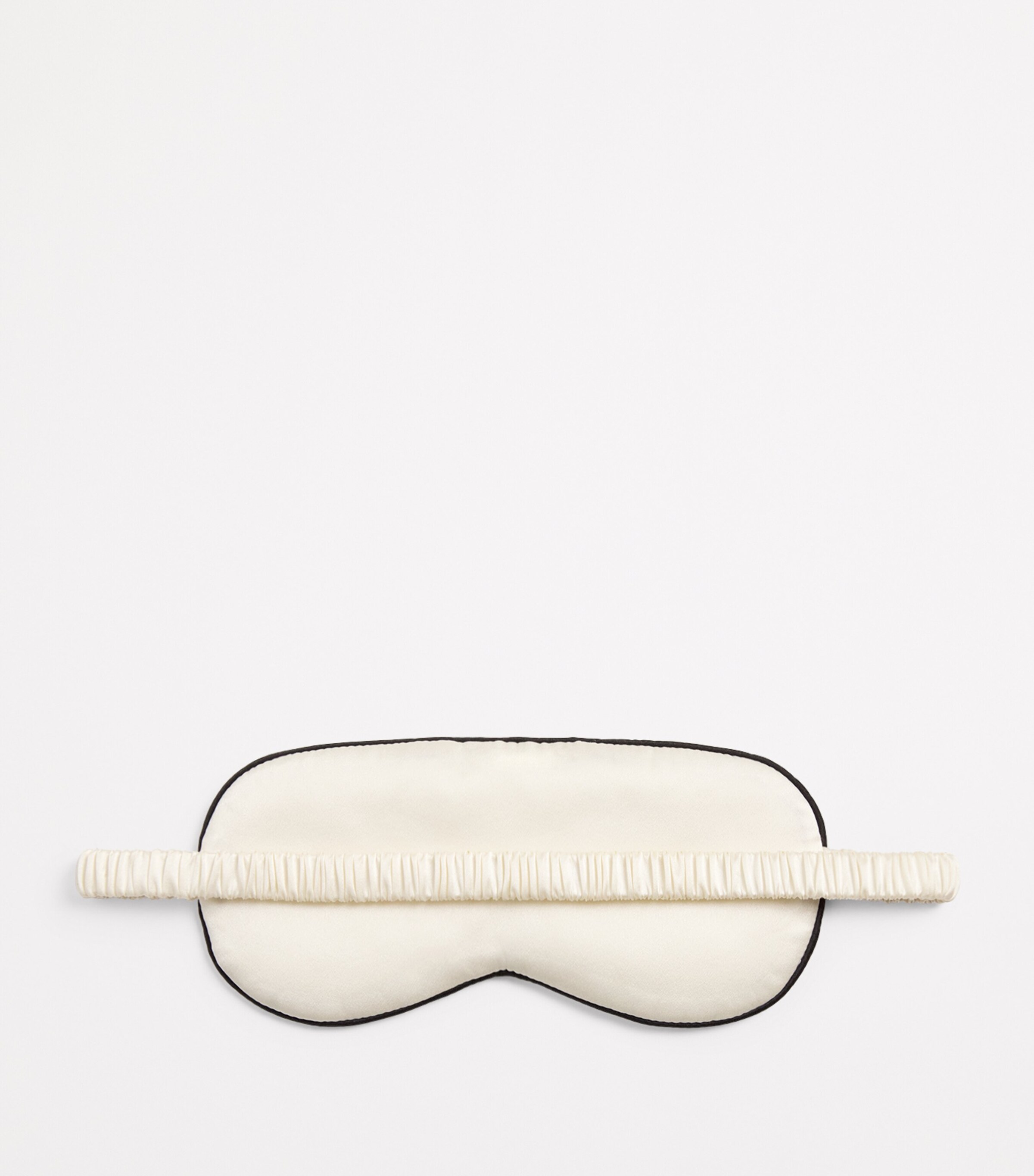 Harrods Womens Silk Satin Sleep Mask Ivory Image 3
