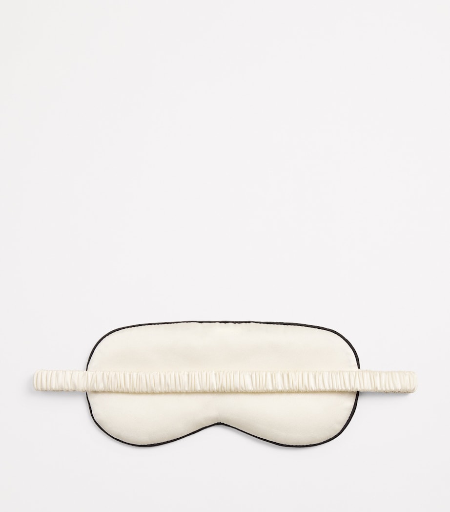 Silk Satin Sleep Mask IVORY Image 3