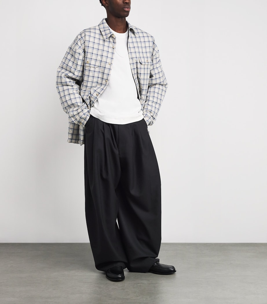 Virgin Wool Cascada Tailored Trousers BLACK Image 2