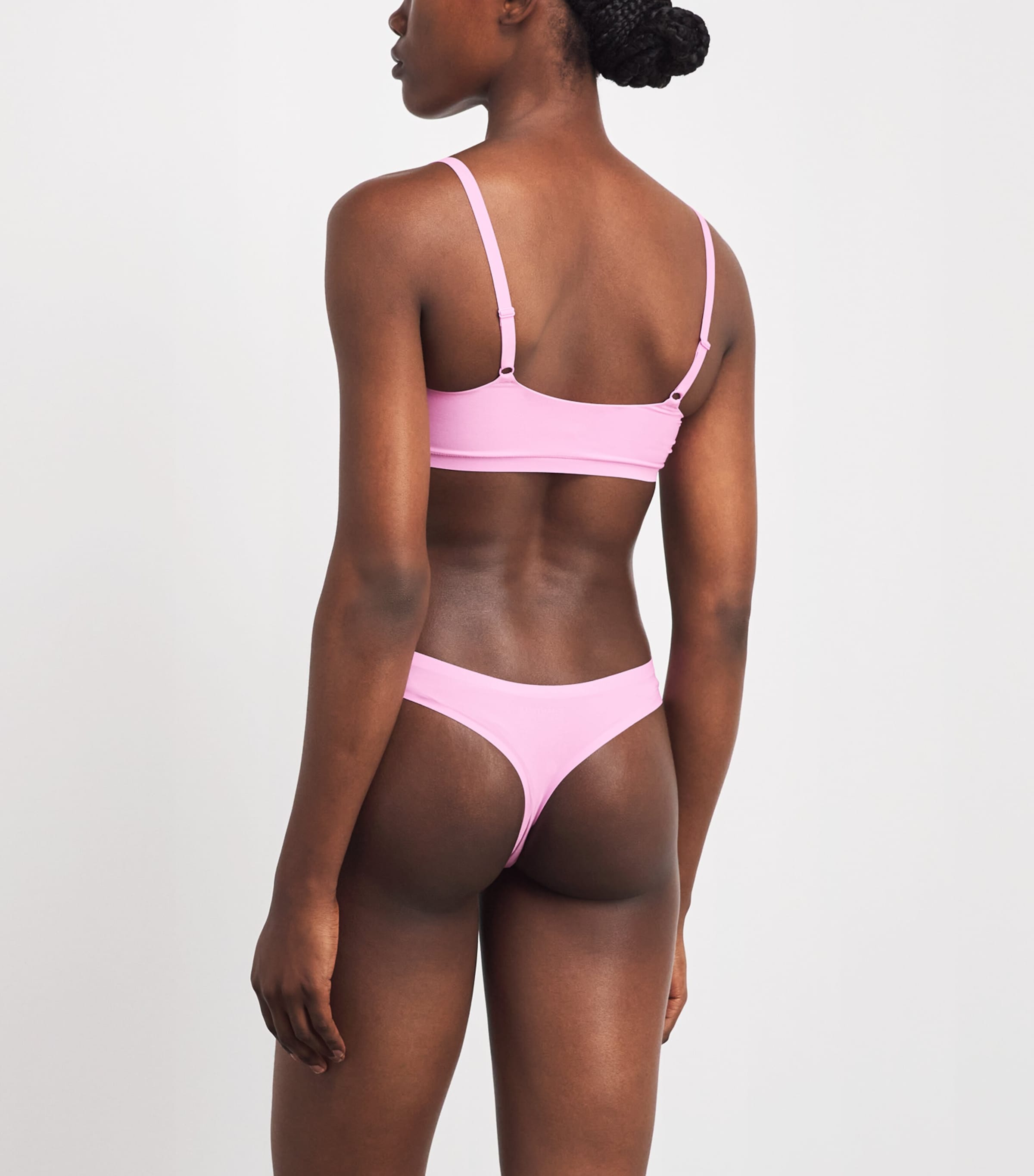 Chantelle Womens SoftStretch Thong Peony Pink Image 3