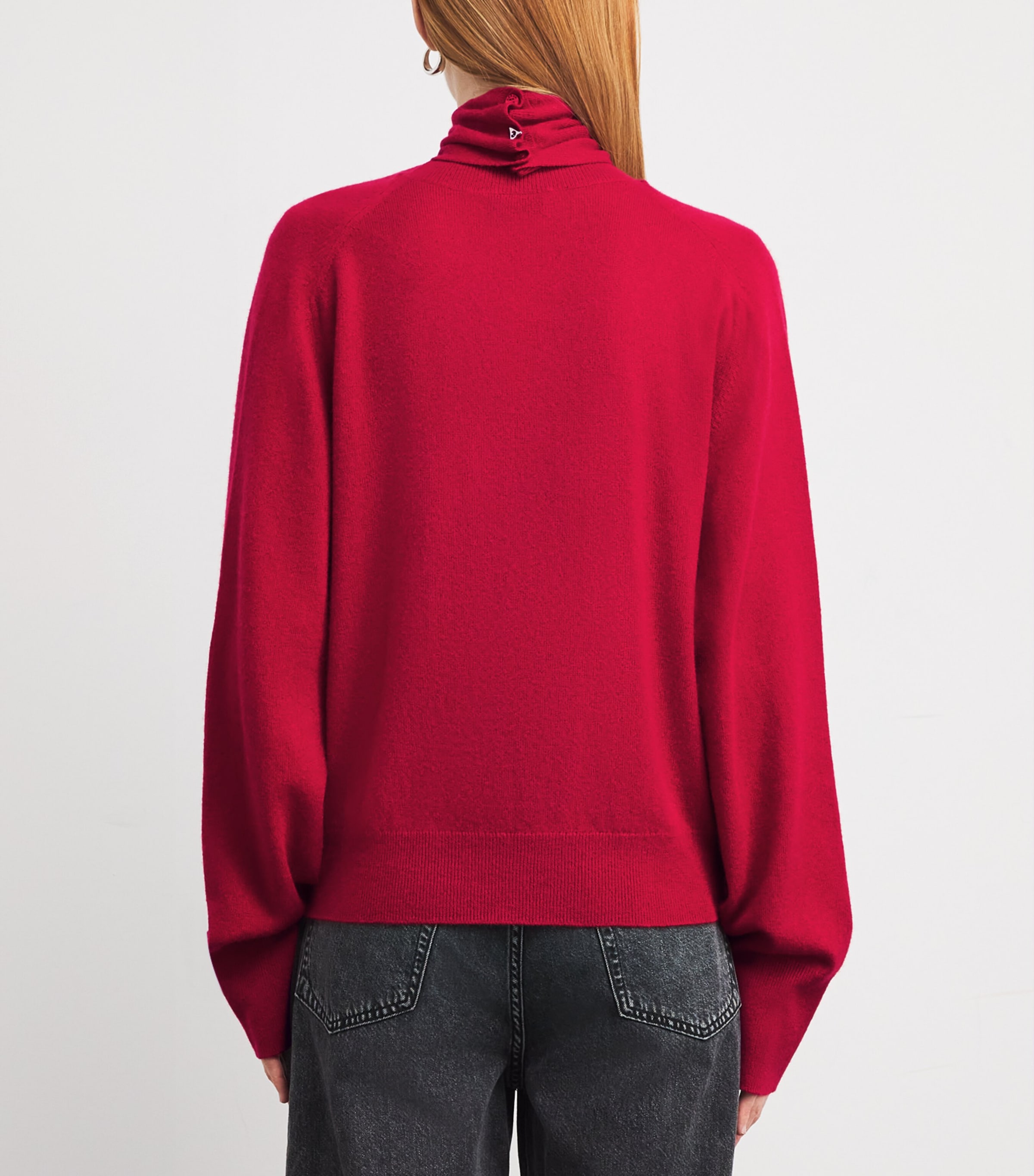 Wool-Cashmere Wrap Sweater 621 CHILI Image 4