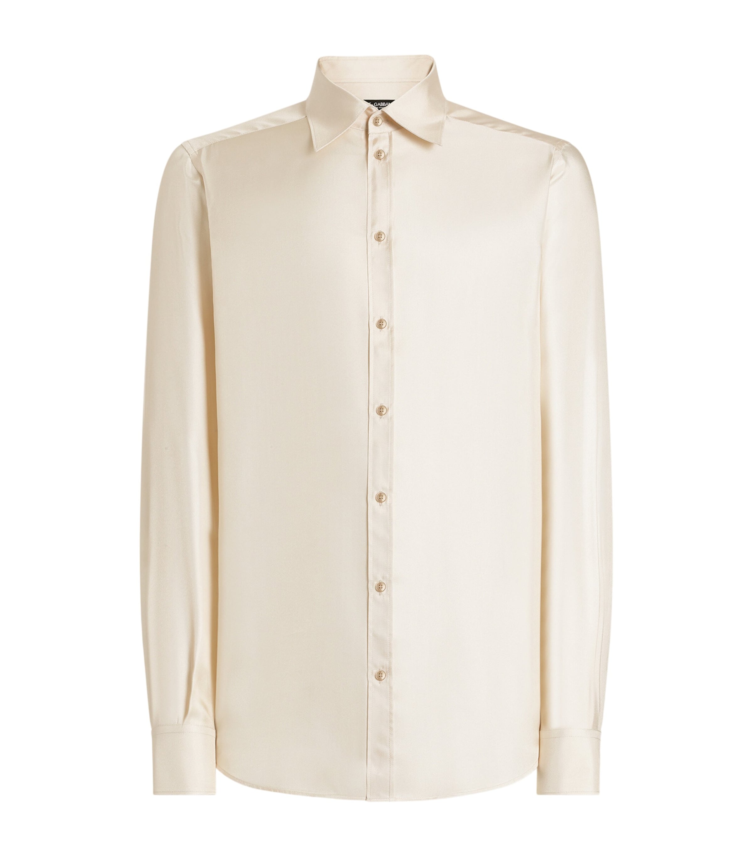 Dolce & Gabbana X Martini Silk Shirt In Neutral