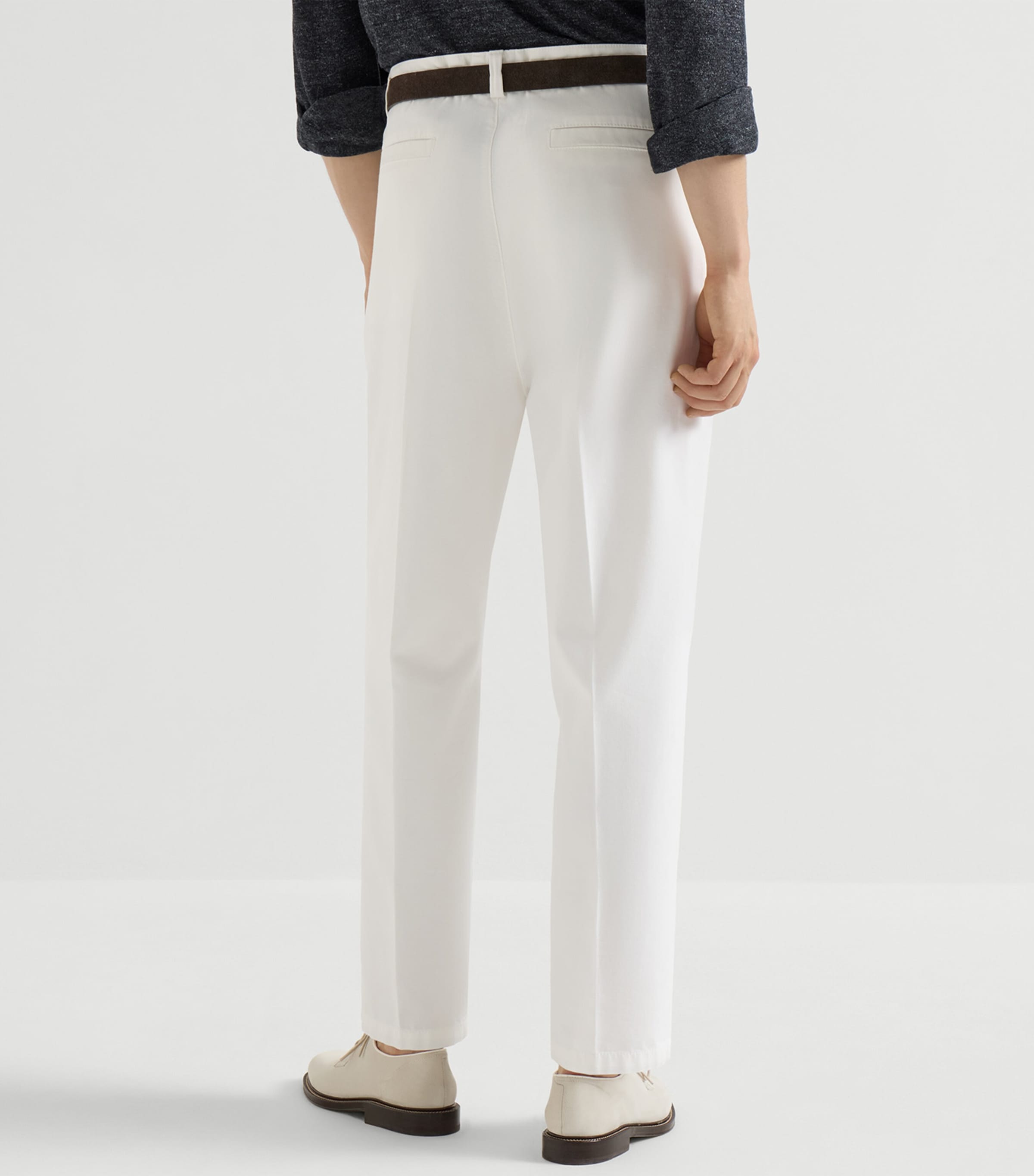 Cotton Gabardine Tailored Trousers C2200 Image 3