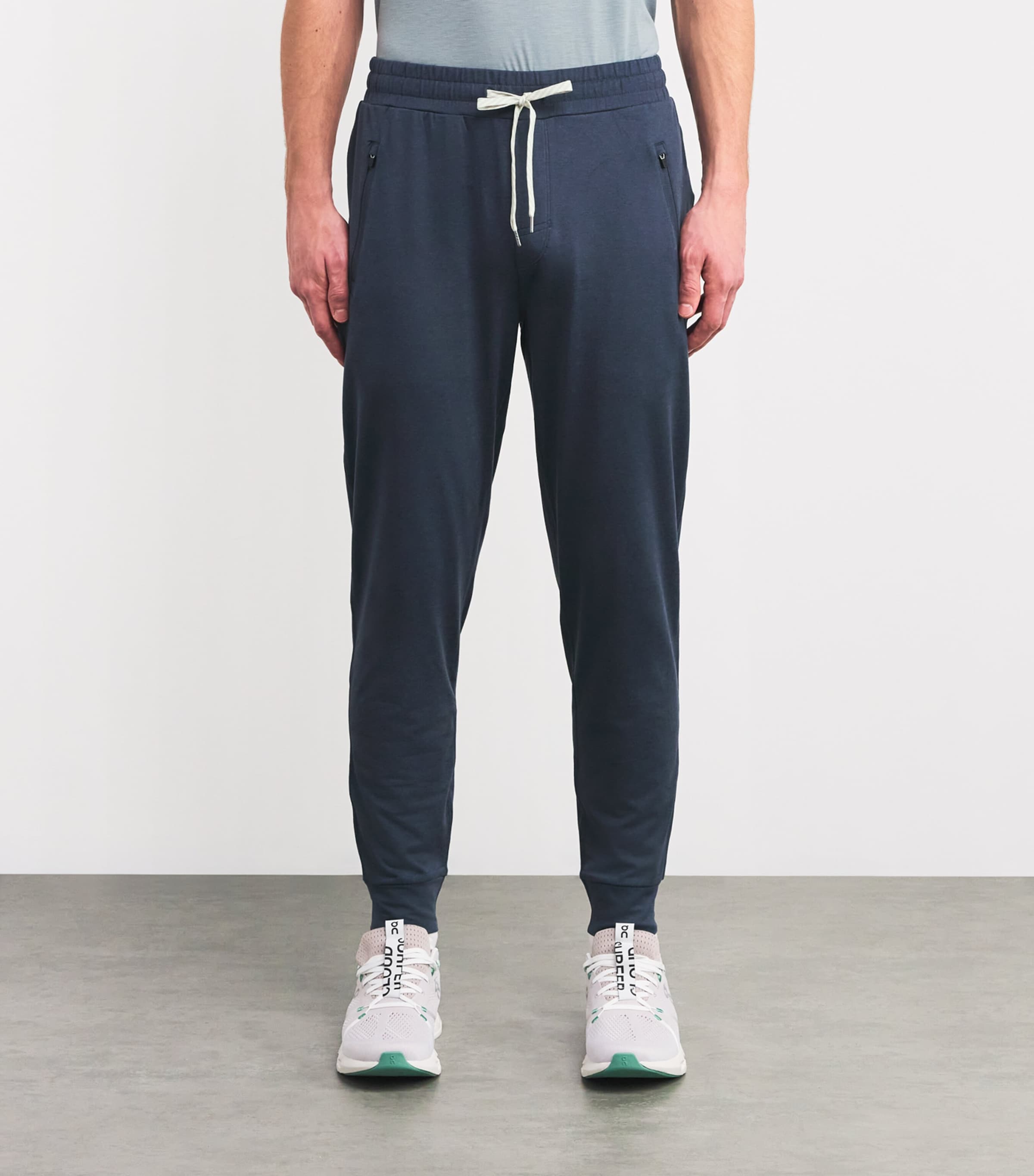 DreamKnit Ponto Performance Sweatpants AZURE HEATHER Image 3