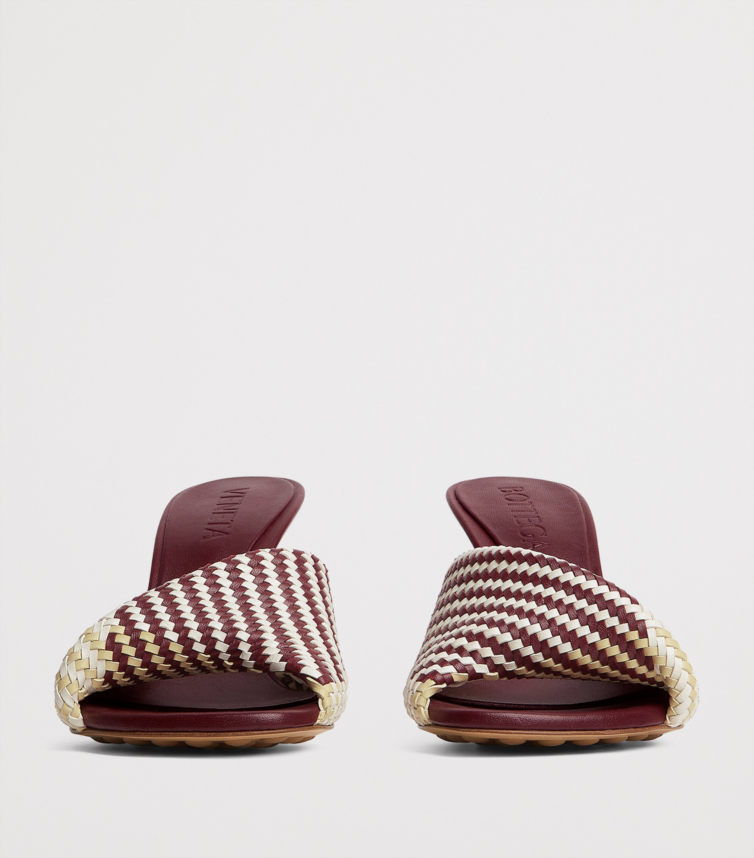 Bottega Veneta Leather Intrecciato Blink Mules 80 Image 3