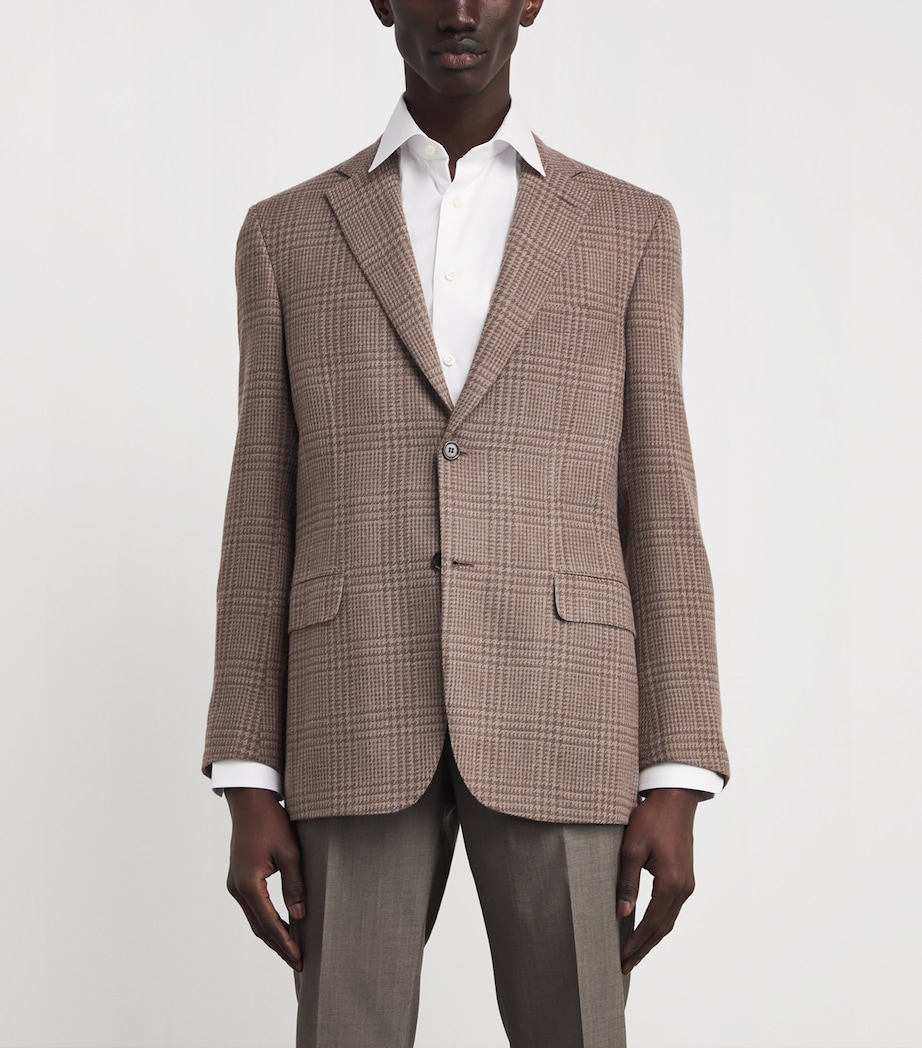 Wool-Silk Check Blazer 2800 Image 3