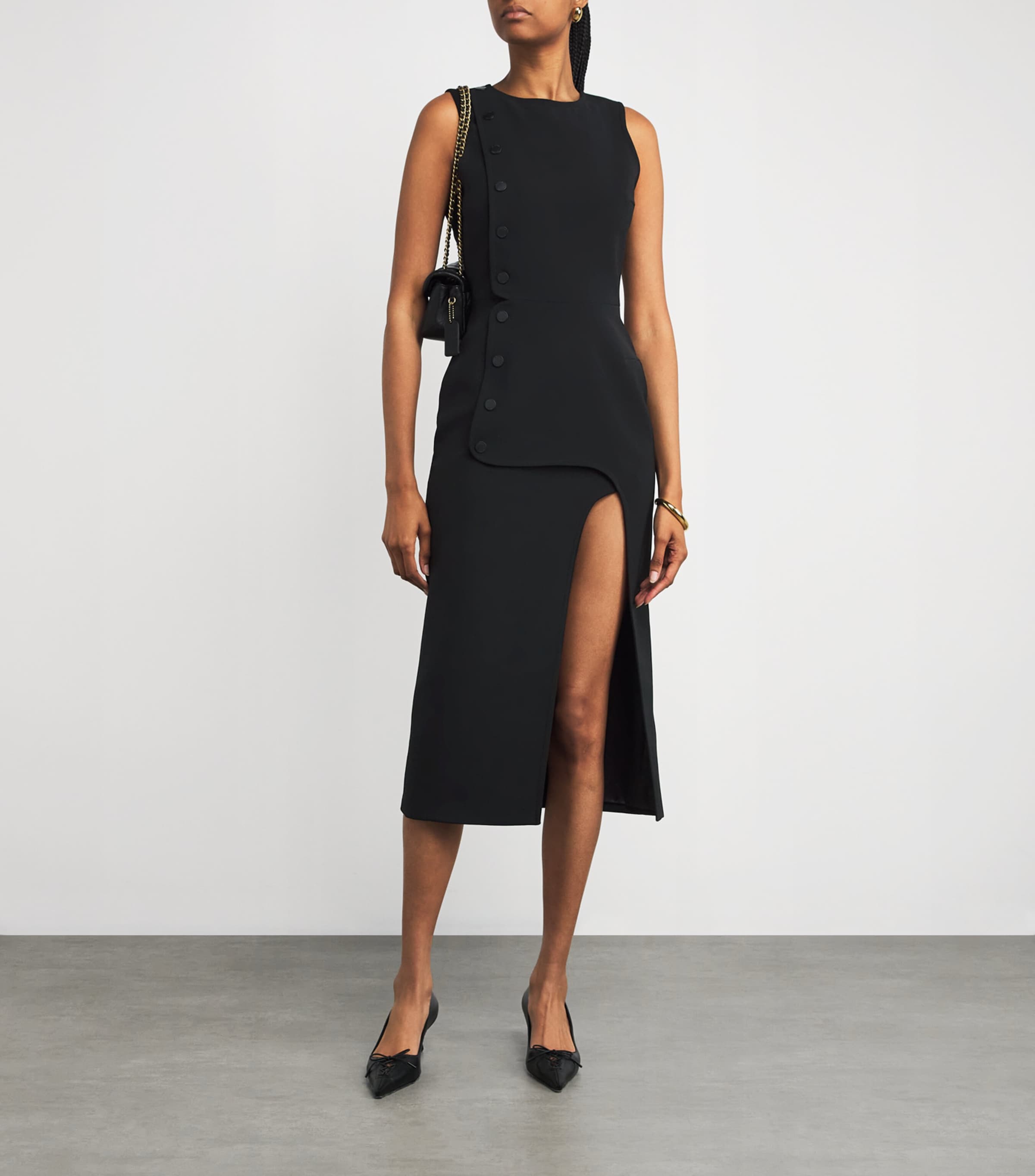 Embellished Midi Dress BLACK Image 2