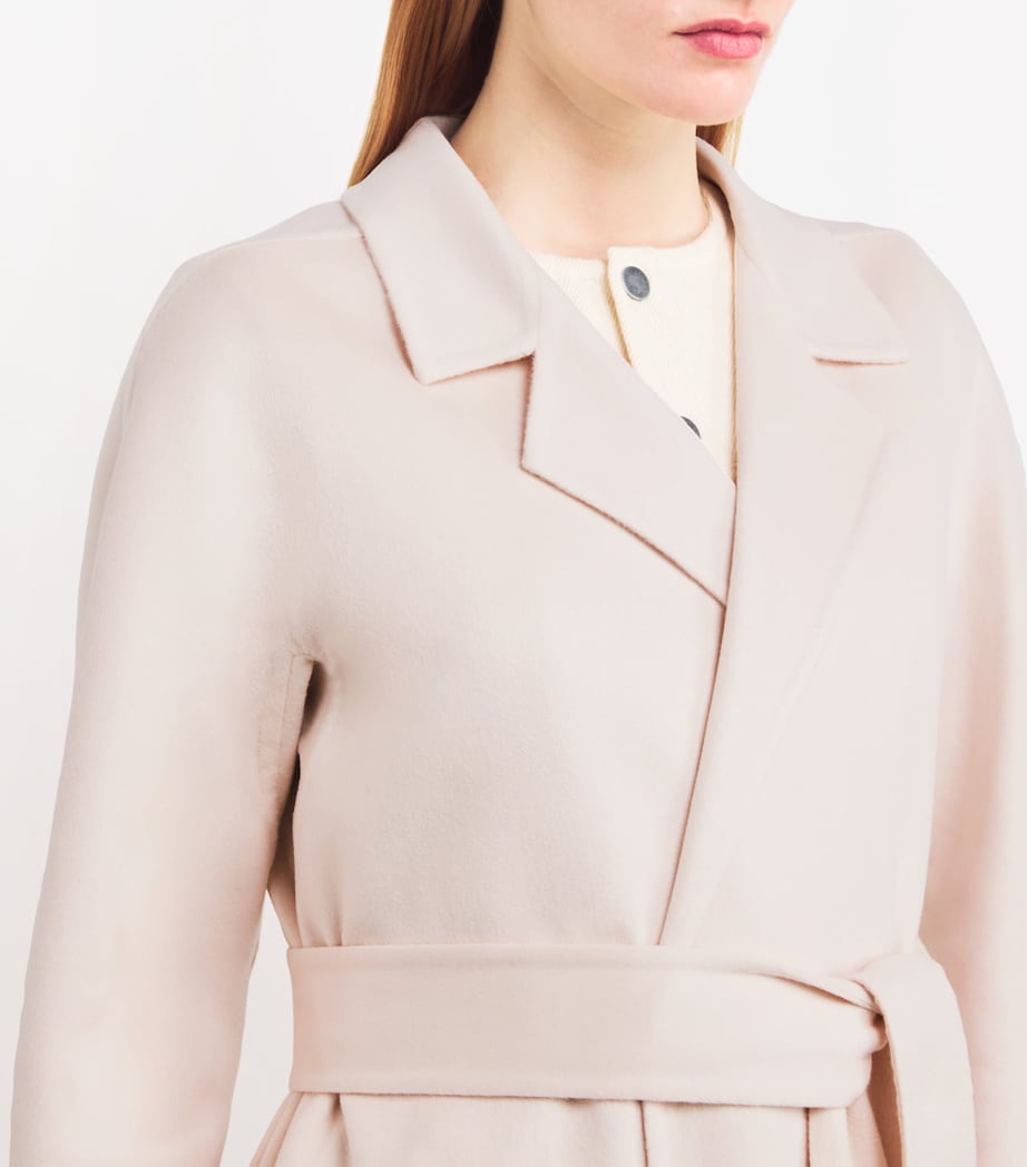 Cashmere Wrap Coat ROSE Image 6