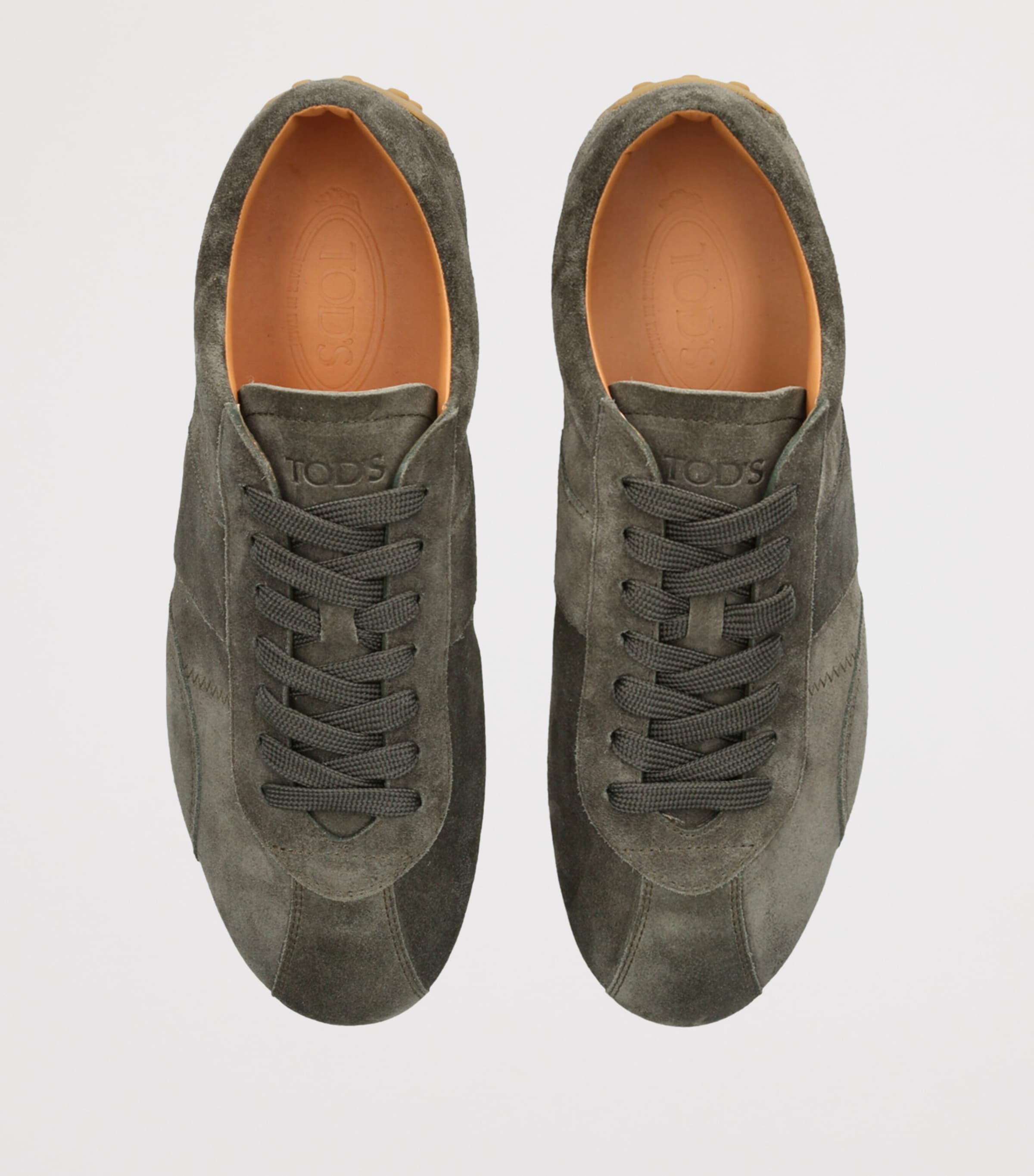 Tod's Suede T-Marathon Sneakers Khaki Image 4