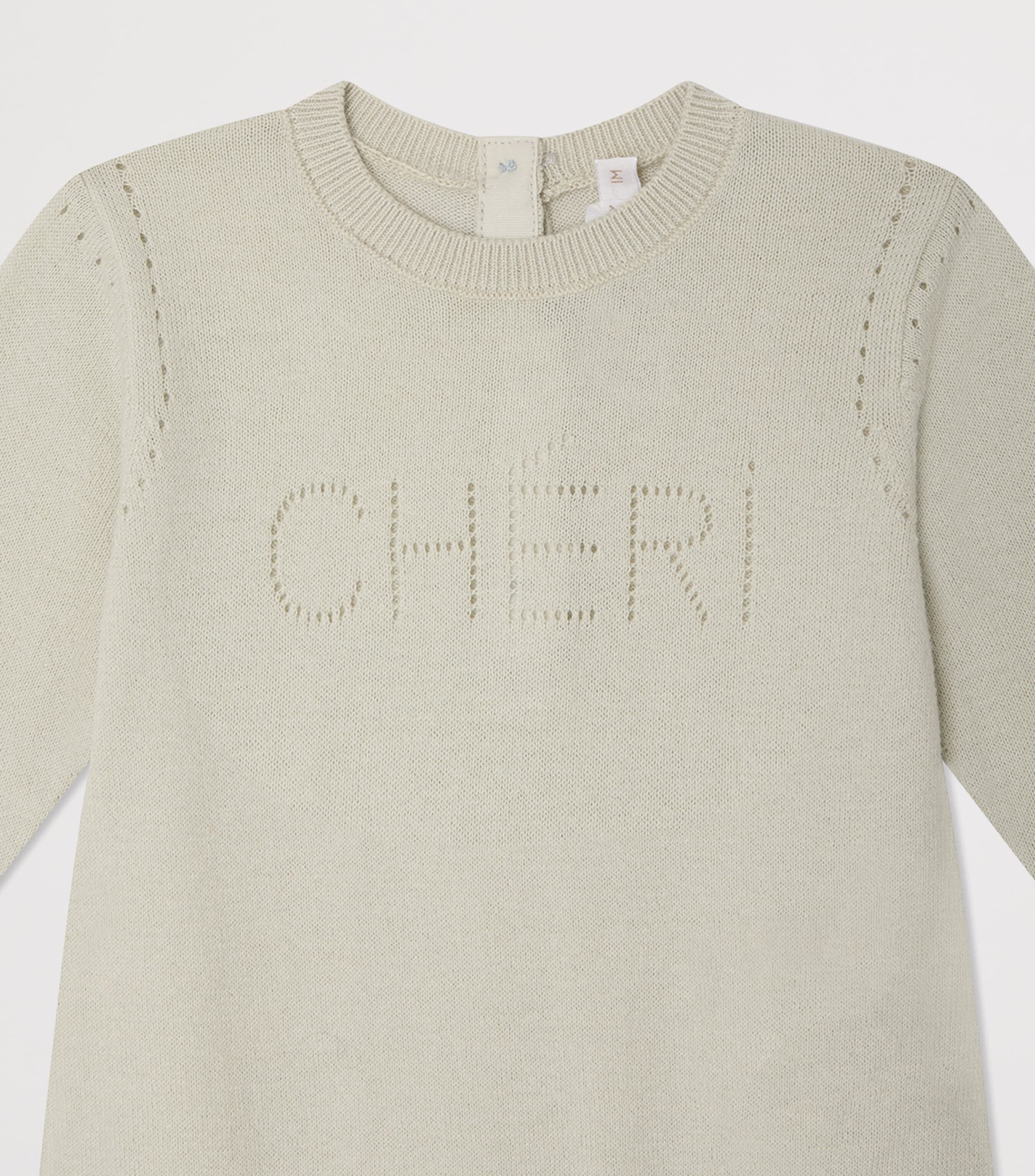 Organic Cotton Atilou Playsuit (1-18 Months) BLEU GRIS Image 3