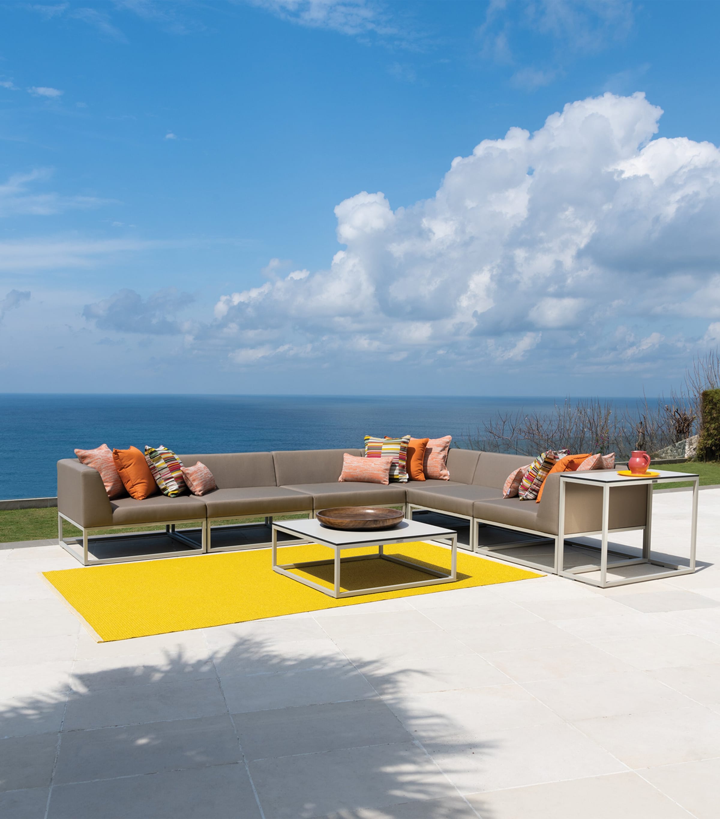 Indian Ocean Latitude Modular Outdoor Centre Lounge Chair Pearl Image 2