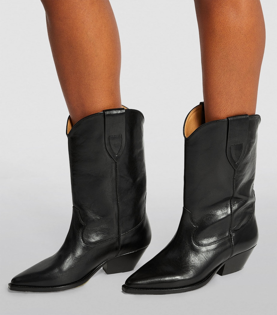 Leather Duerto Cowboy Boots 40 BLACK Image 5