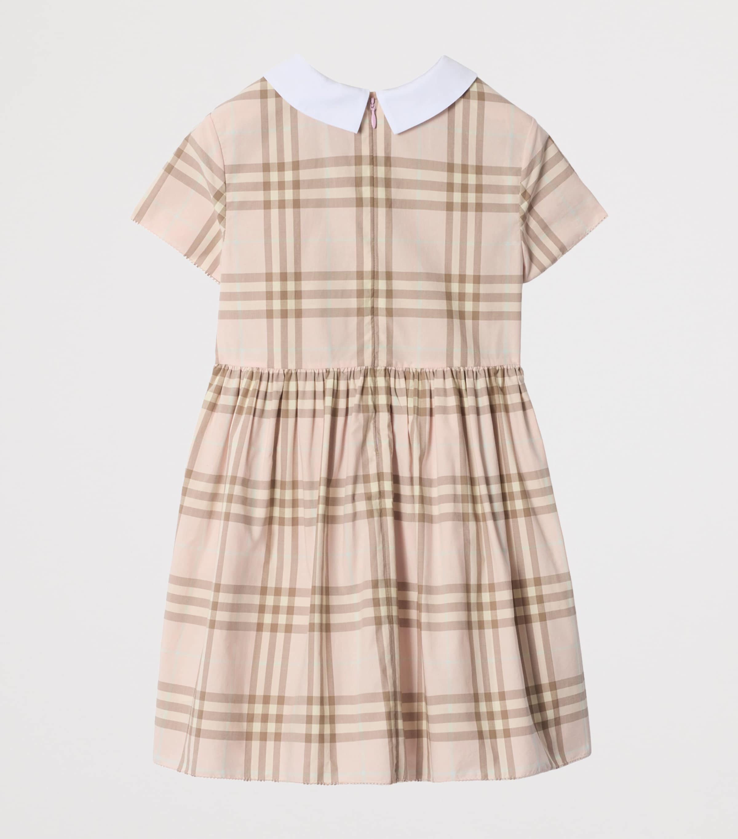 Cotton Check Dress (3-12 Years) ARCHIVE PINK IP CHEK Image 2
