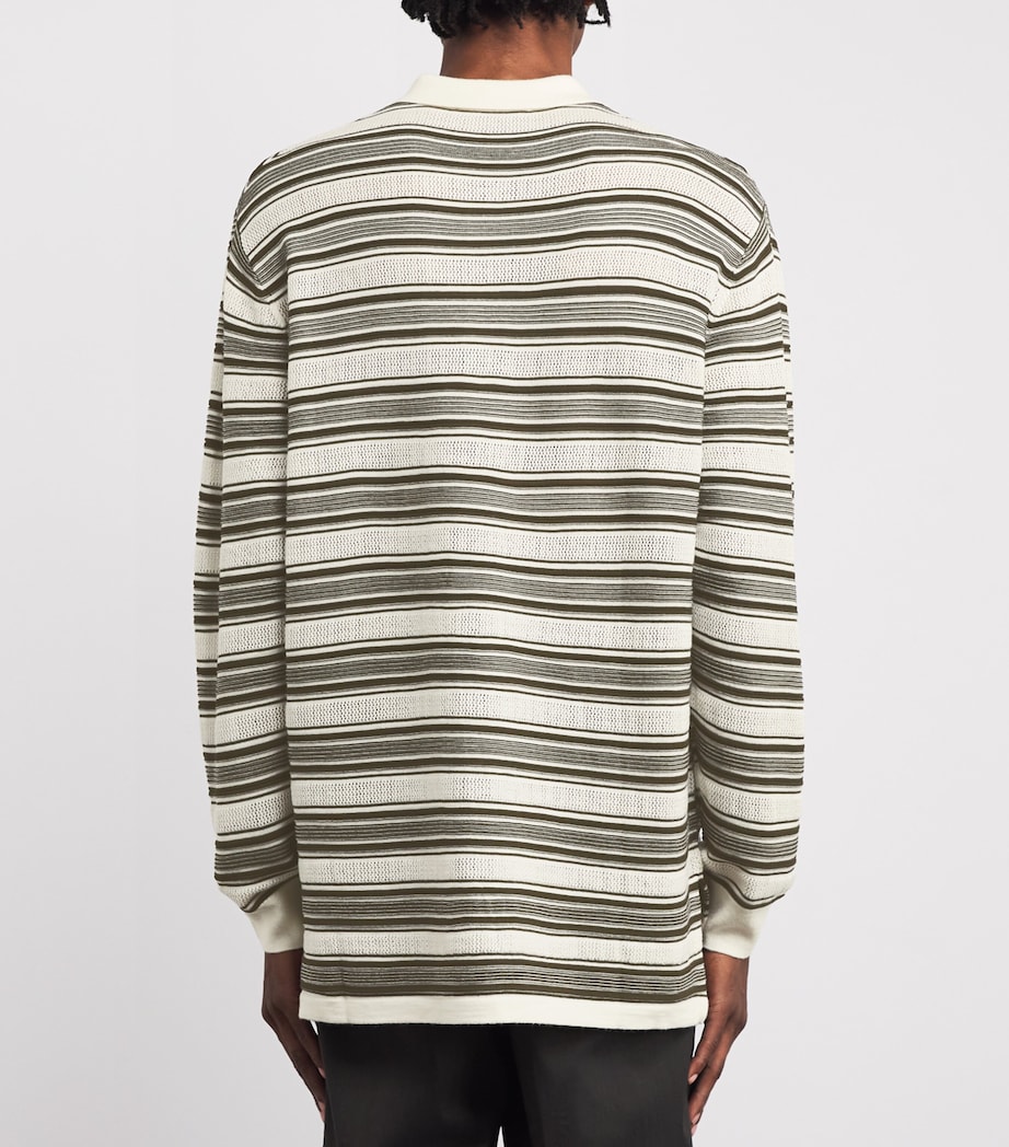 Wool-Blend Samuel Polo Sweater IVORY / KHAKI Image 4
