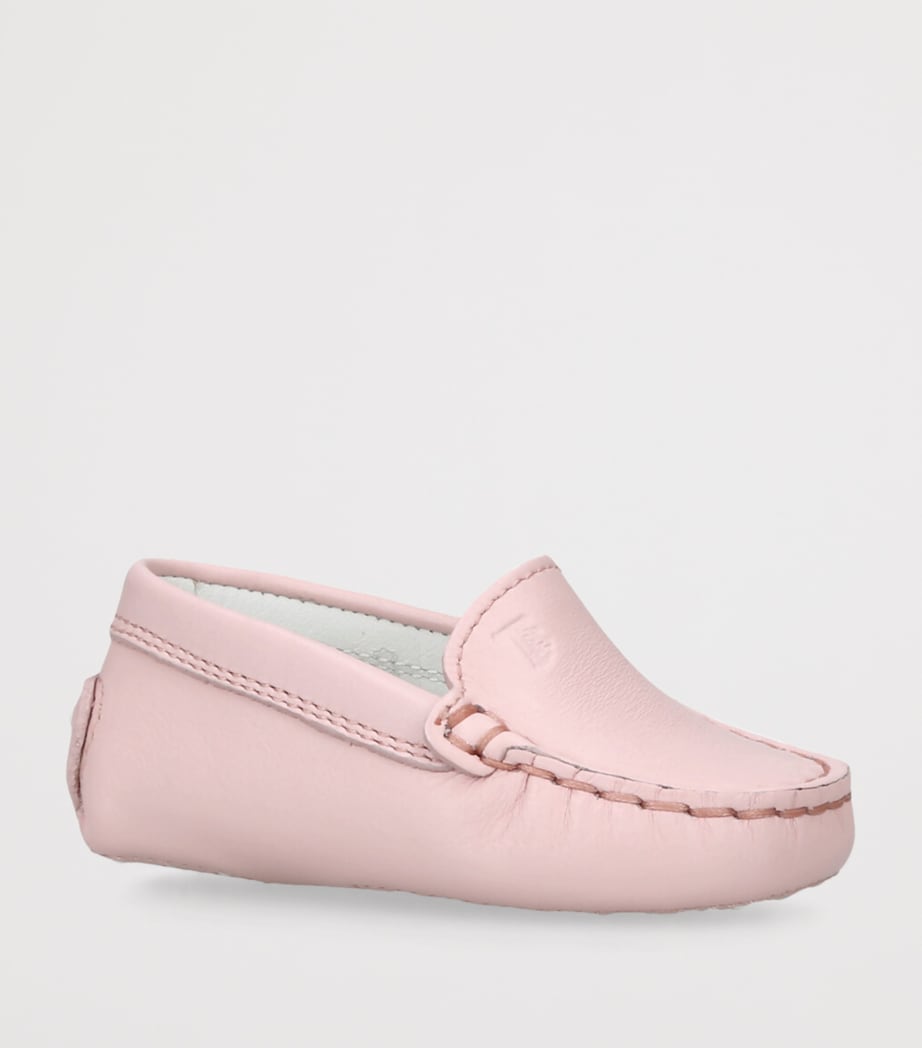 Leather Pantofola Gommini Loafers PALE PINK Image 3