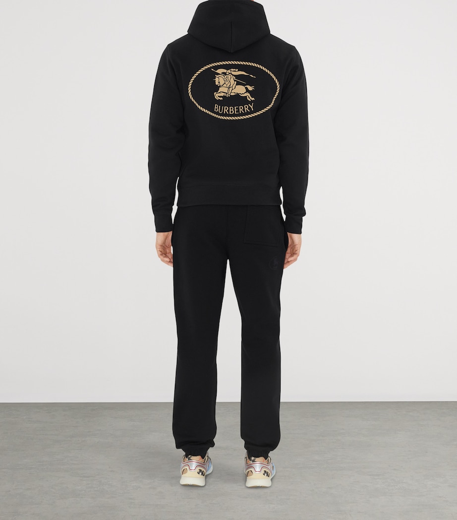 Cotton Knight Stamp Hoodie BLACK Image 4