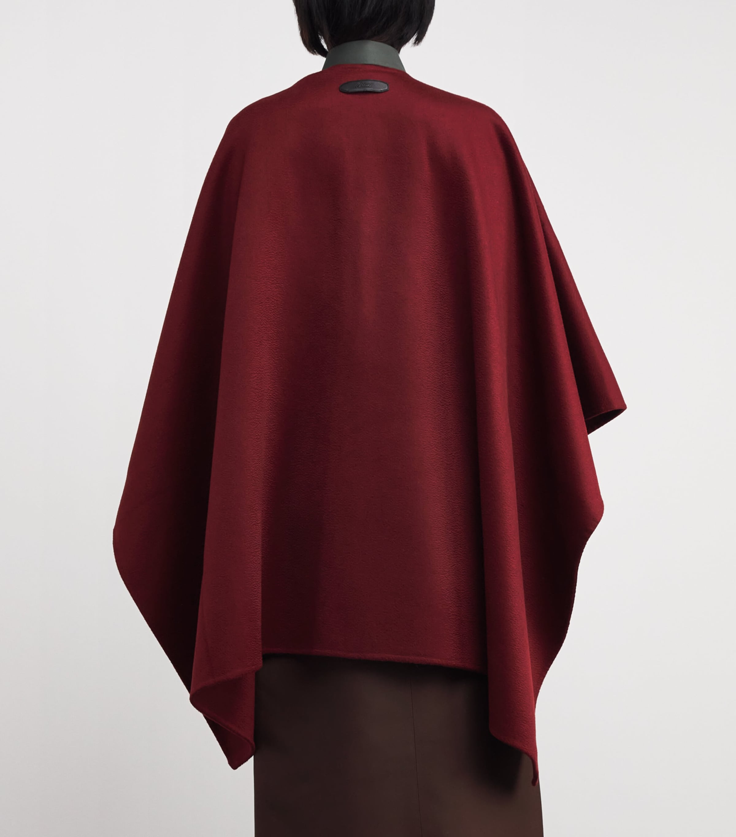 Cashmere Double-Faced Cape 6300 SIENNA Image 4
