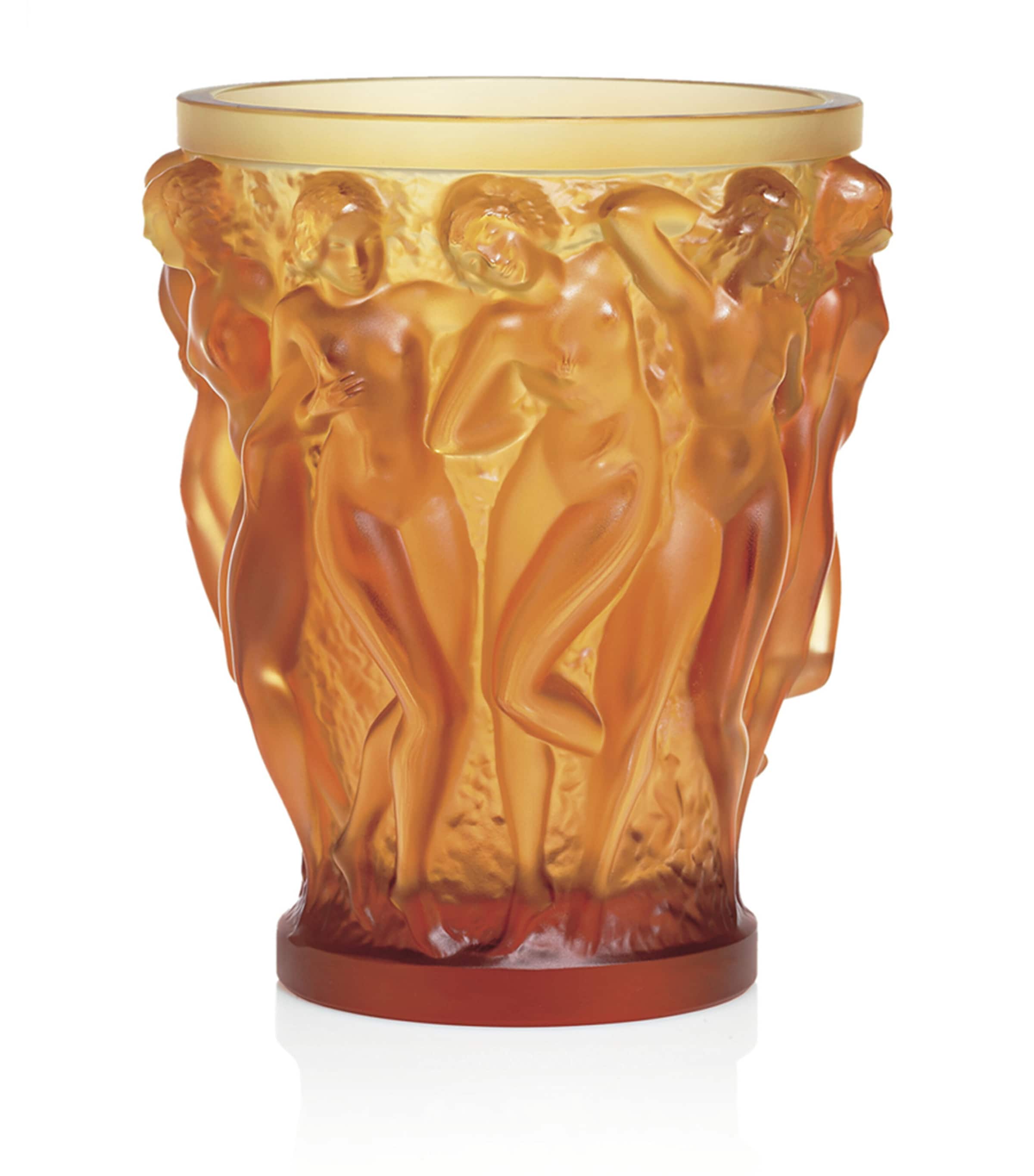 Lalique Bacchantes Crystal Vase