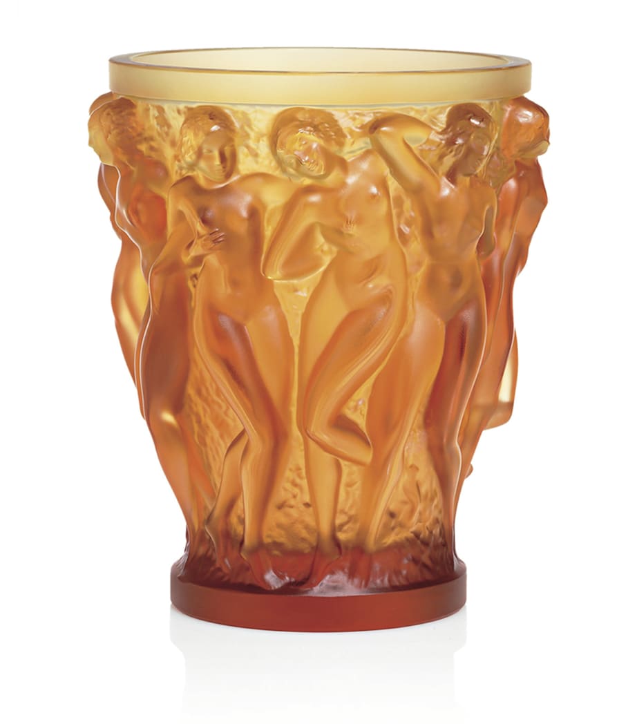 Lalique Bacchantes Vase (24cm) Ambre Image 1