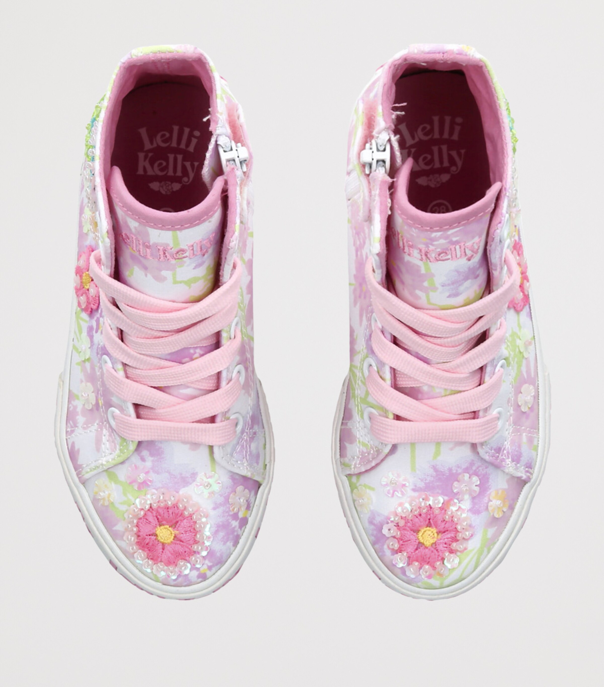 Lelli Kelly Canvas Eloise Sneakers White/comb Image 4