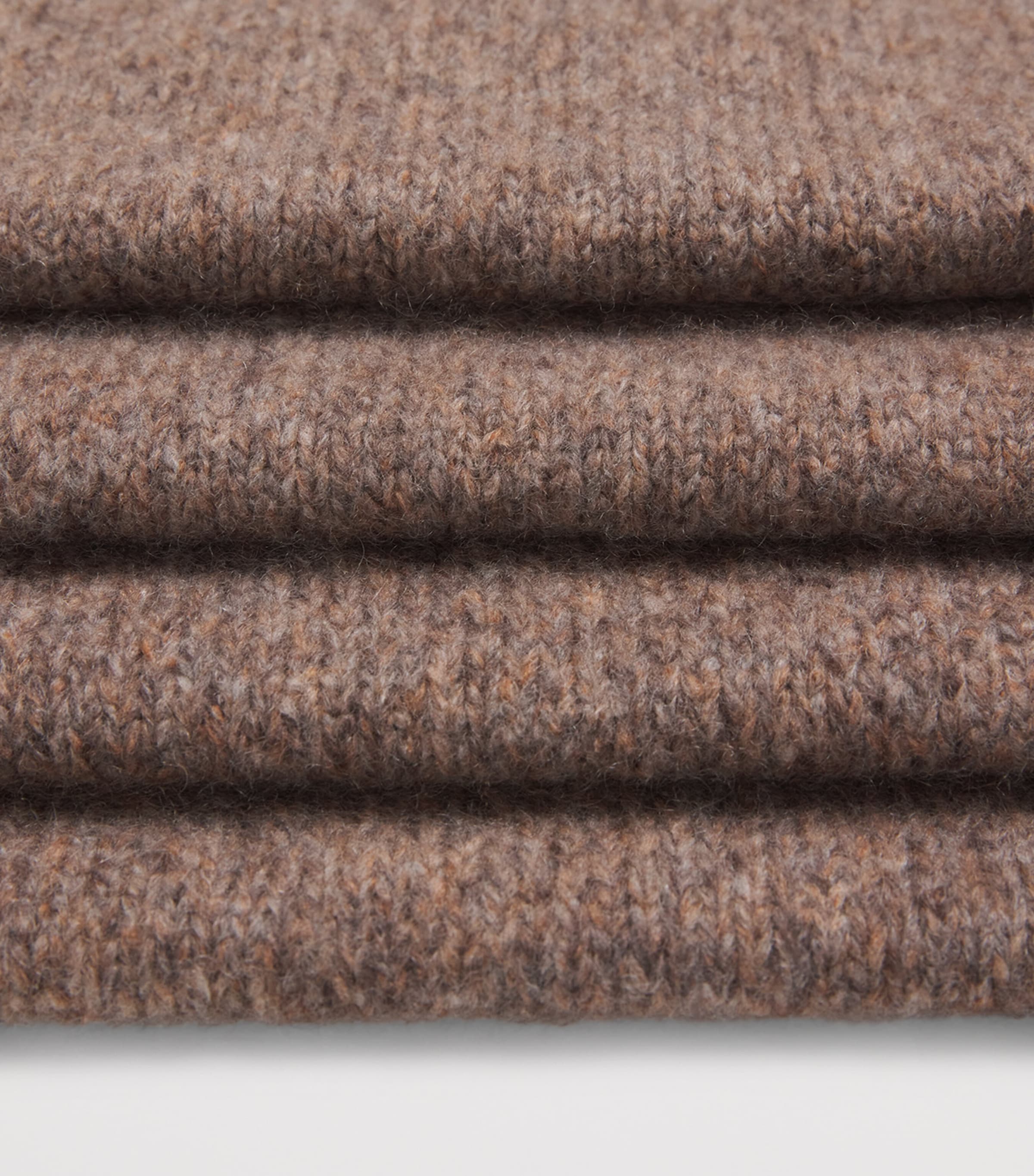 Cashmere-Silk Bouclé Scarf HB4415 MOLASSES MIX Image 4