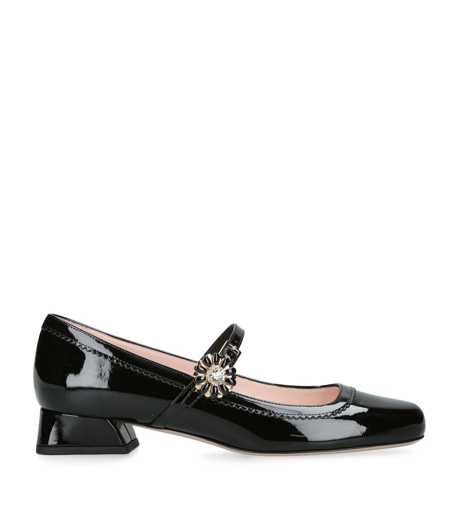 Leather Très Vivier Mary Jane Pumps 25 BLACK Image 1